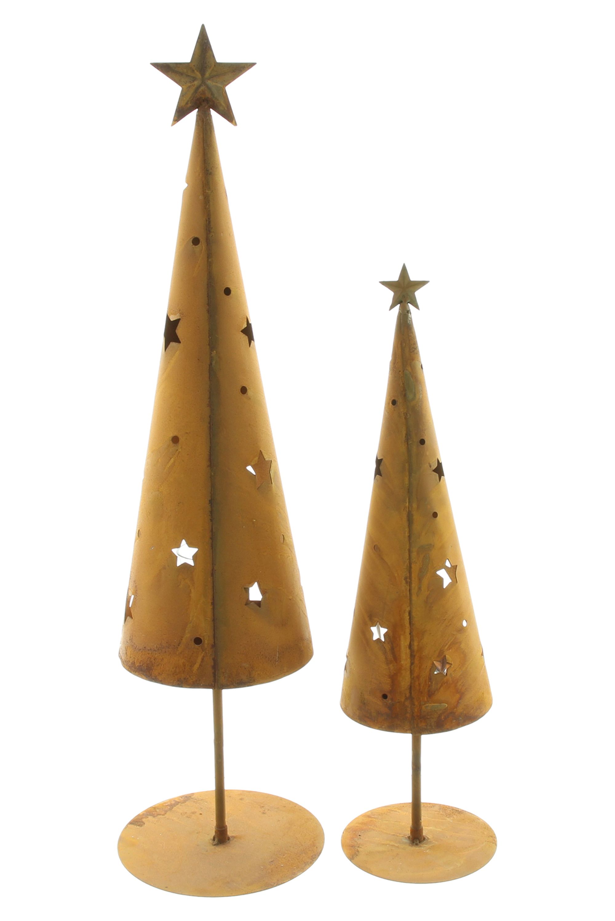 Acheter Lot de 2 photophores "sapin"  dans la boutique en ligne de Frank Flechtwaren pour Sapins