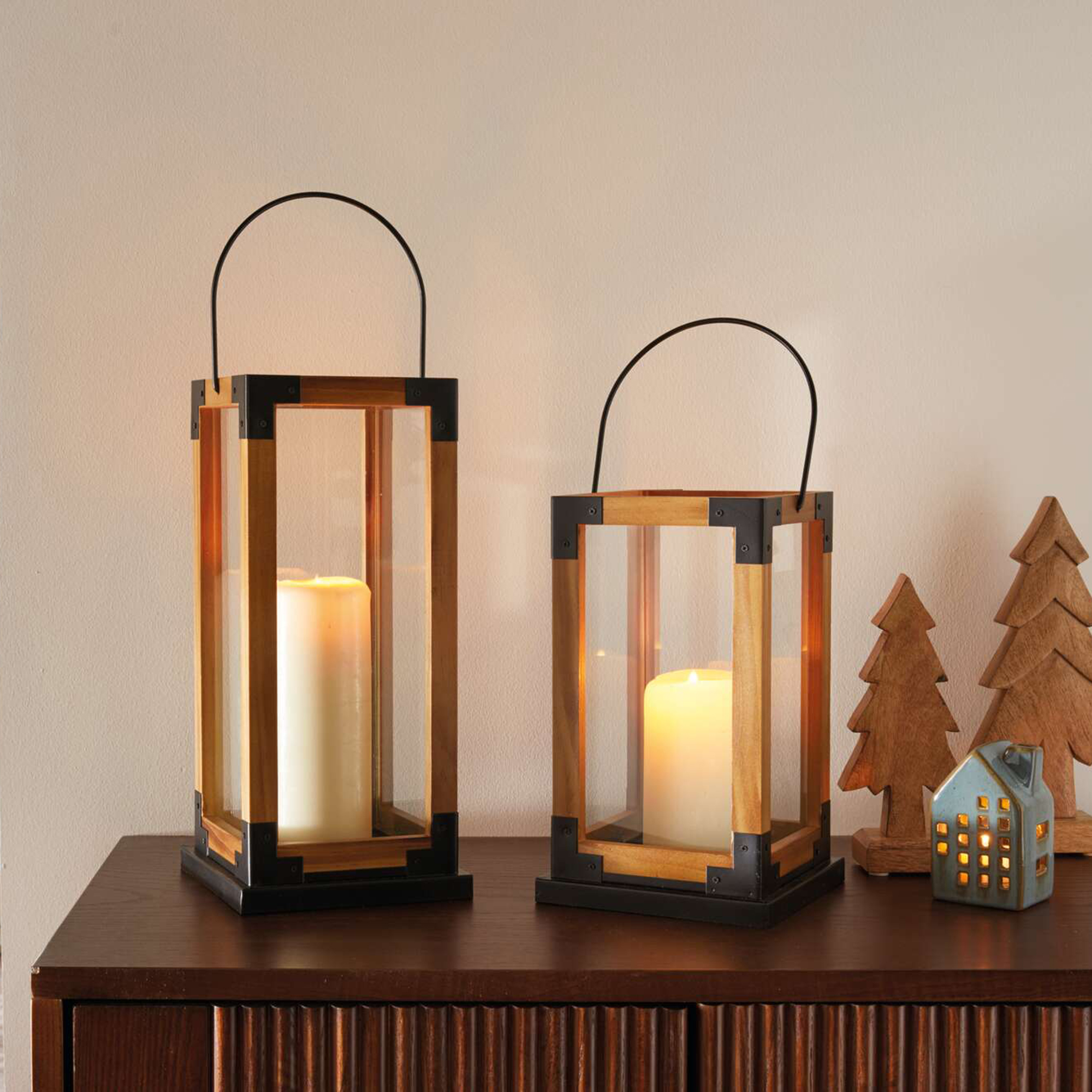 Acheter Lot de 2 lanternes "Industrial Chic"  dans la boutique en ligne de Frank Flechtwaren