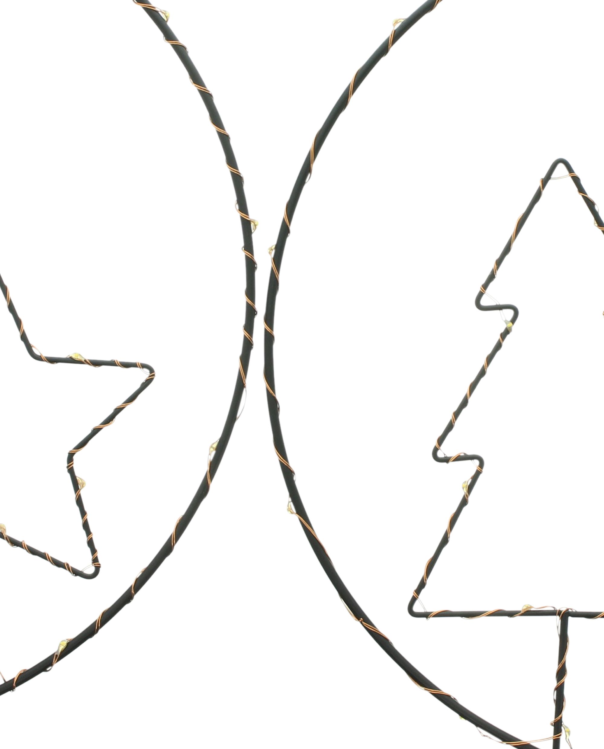 Acheter Lot de 2 suspensions LED "étoiles &amp; sapins"  dans la boutique en ligne de Frank Flechtwaren pour Décorations à suspendre