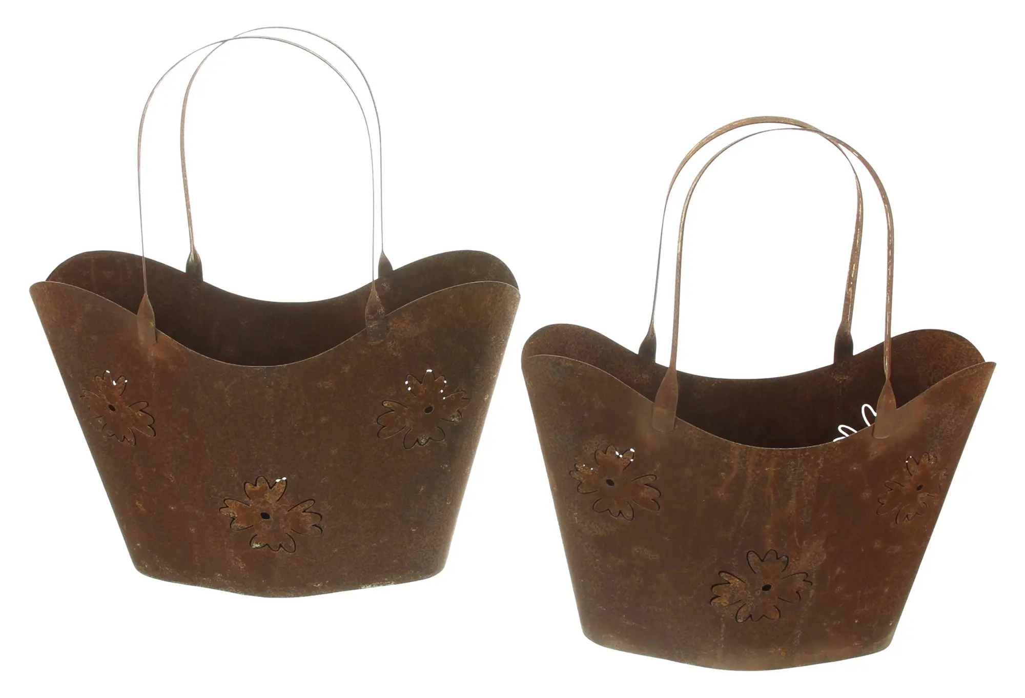 Acheter Lot de 2 jardinières " Sac shopping"  dans la boutique en ligne de Frank Flechtwaren pour Articles de jardin pour anniversaire