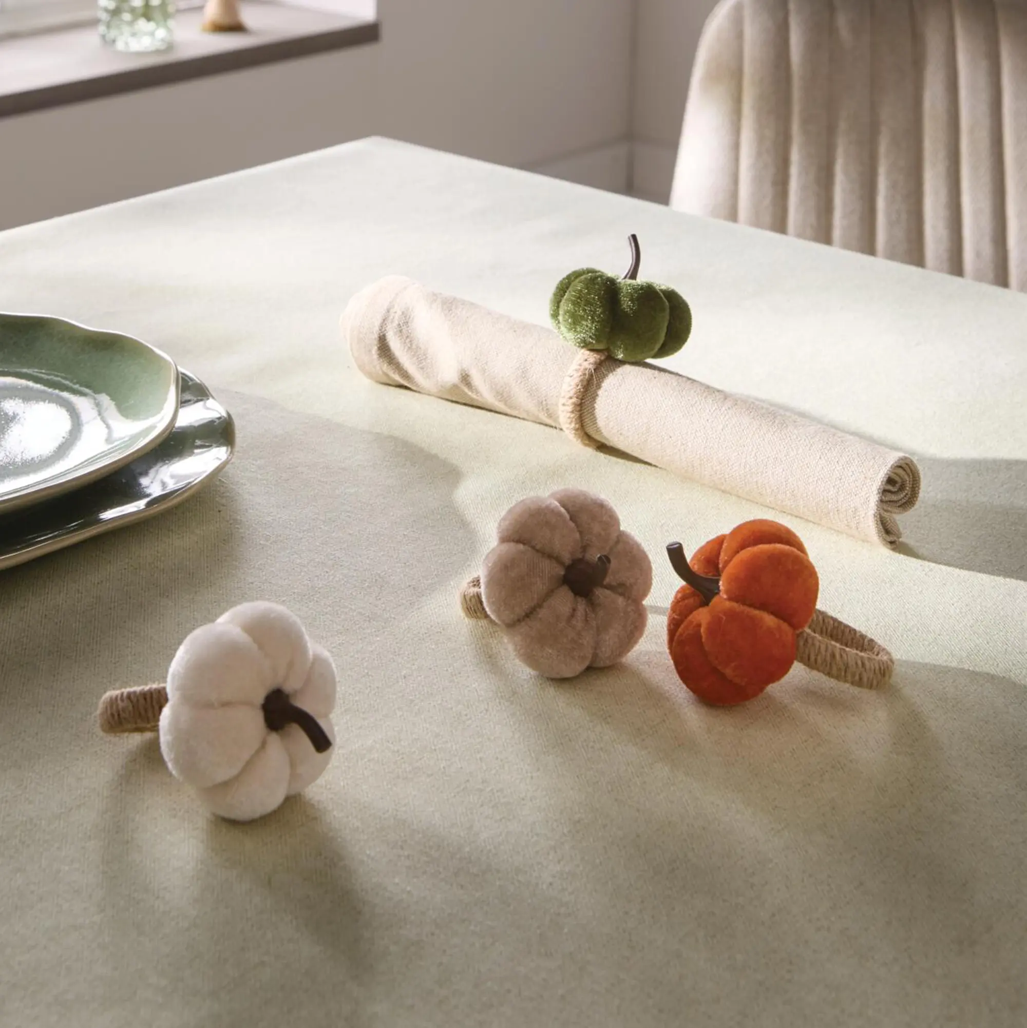 Acheter Ronds de serviette « Citrouille », lot de 4 dans la boutique en ligne de Frank Flechtwaren