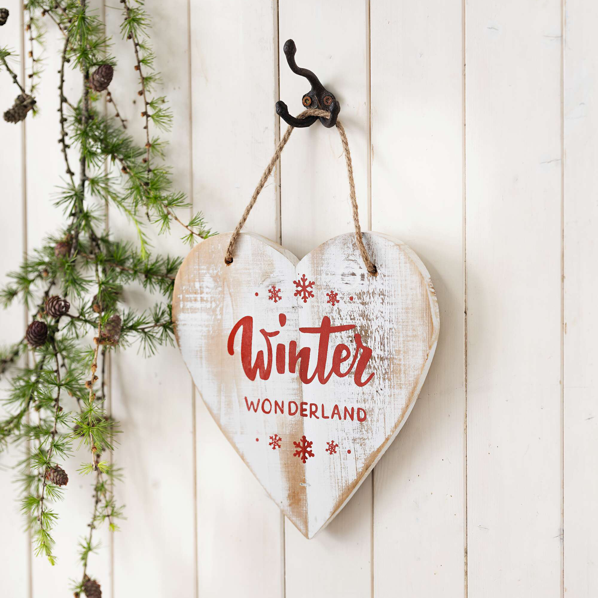 Acheter Suspension cœur "Winter Wonderland"  dans la boutique en ligne de Frank Flechtwaren pour Coup de coeur