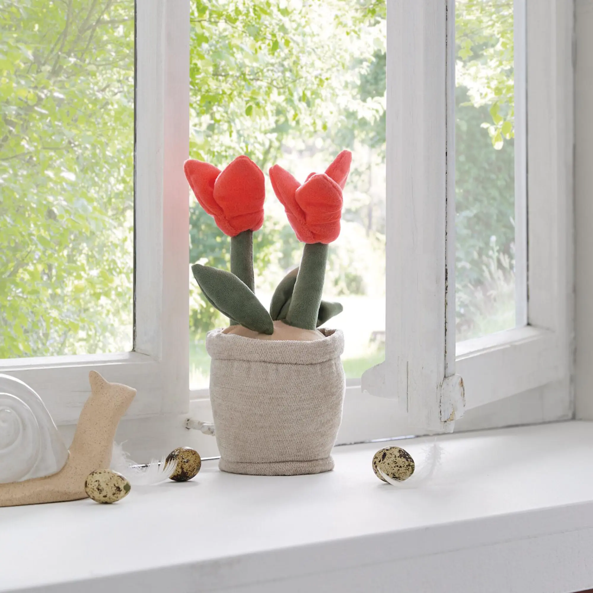 Acheter Cale-porte "tulipes en pot"  dans la boutique en ligne de Frank Flechtwaren