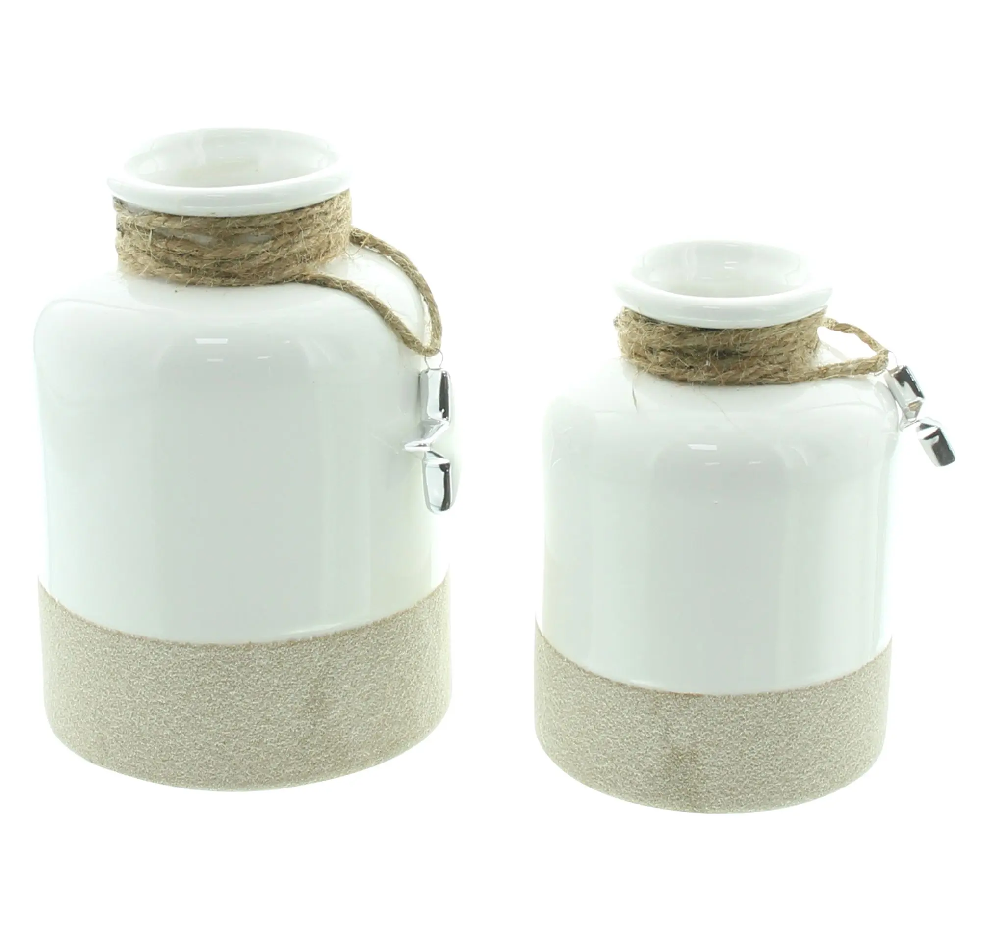 Acheter Lot de 2 vases décoratifs "étoile argentée"  dans la boutique en ligne de Frank Flechtwaren pour Figurines