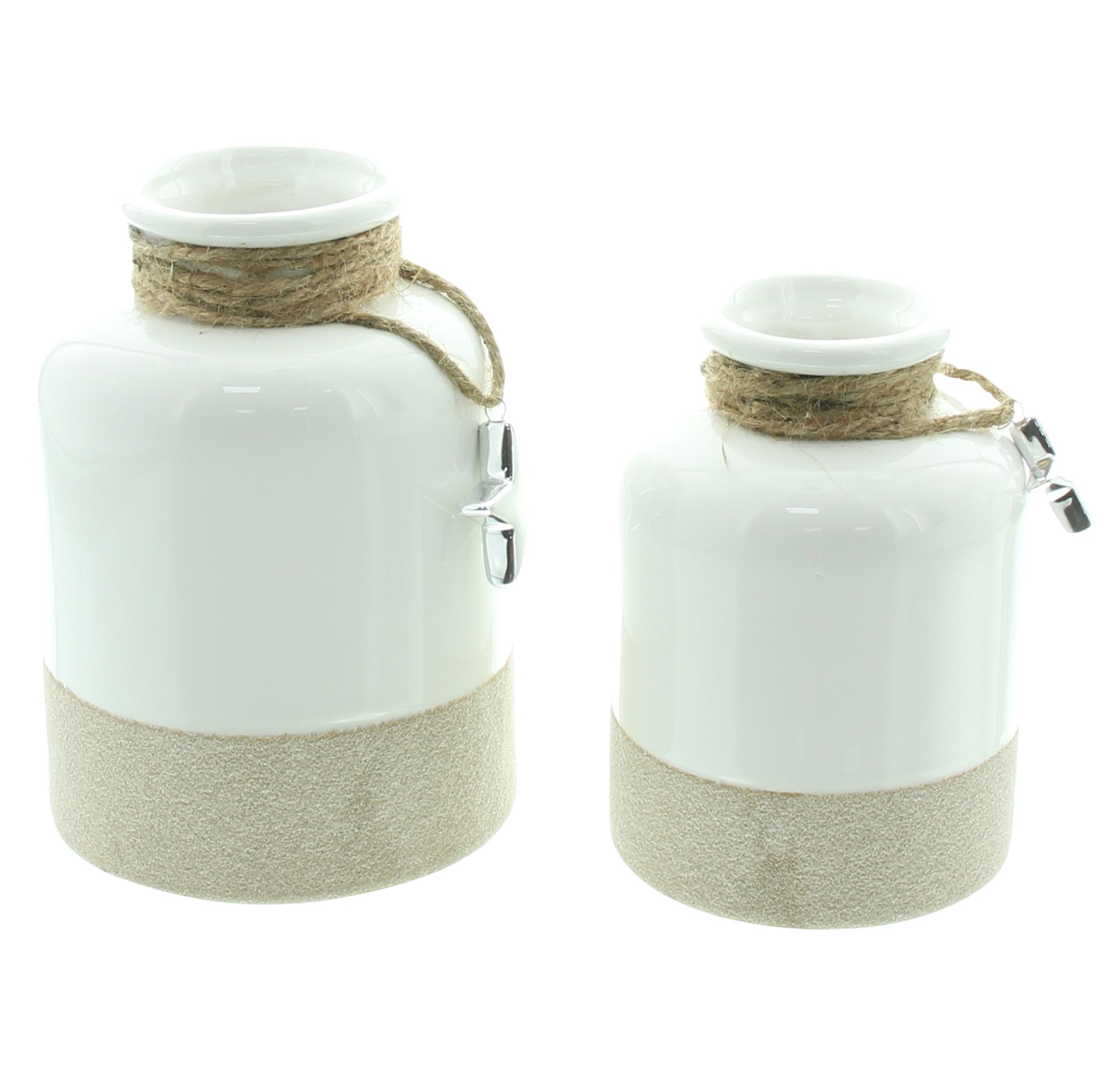 Acheter Lot de 2 vases décoratifs "étoile argentée"  dans la boutique en ligne de Frank Flechtwaren pour Figurines