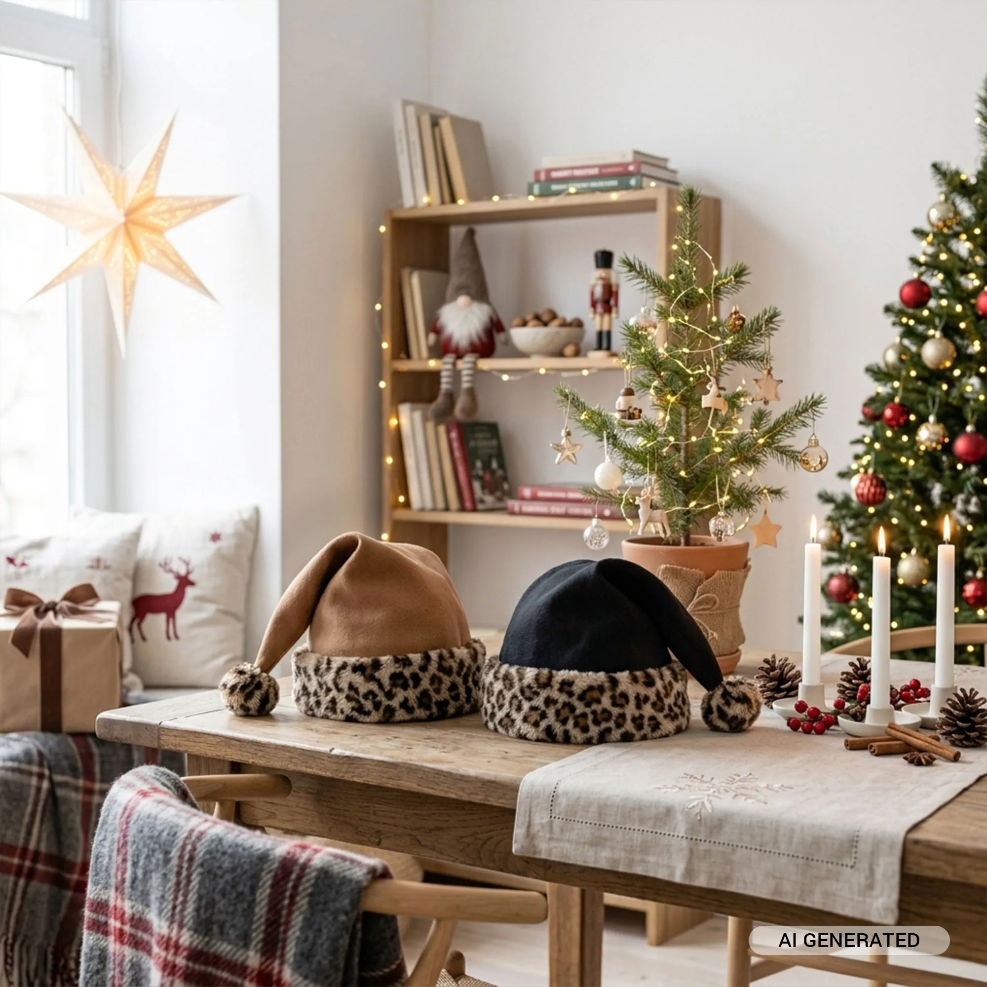 Acheter Bonnet « Leo » de Saint-Nicolas, lot de 2 dans la boutique en ligne de Frank Flechtwaren