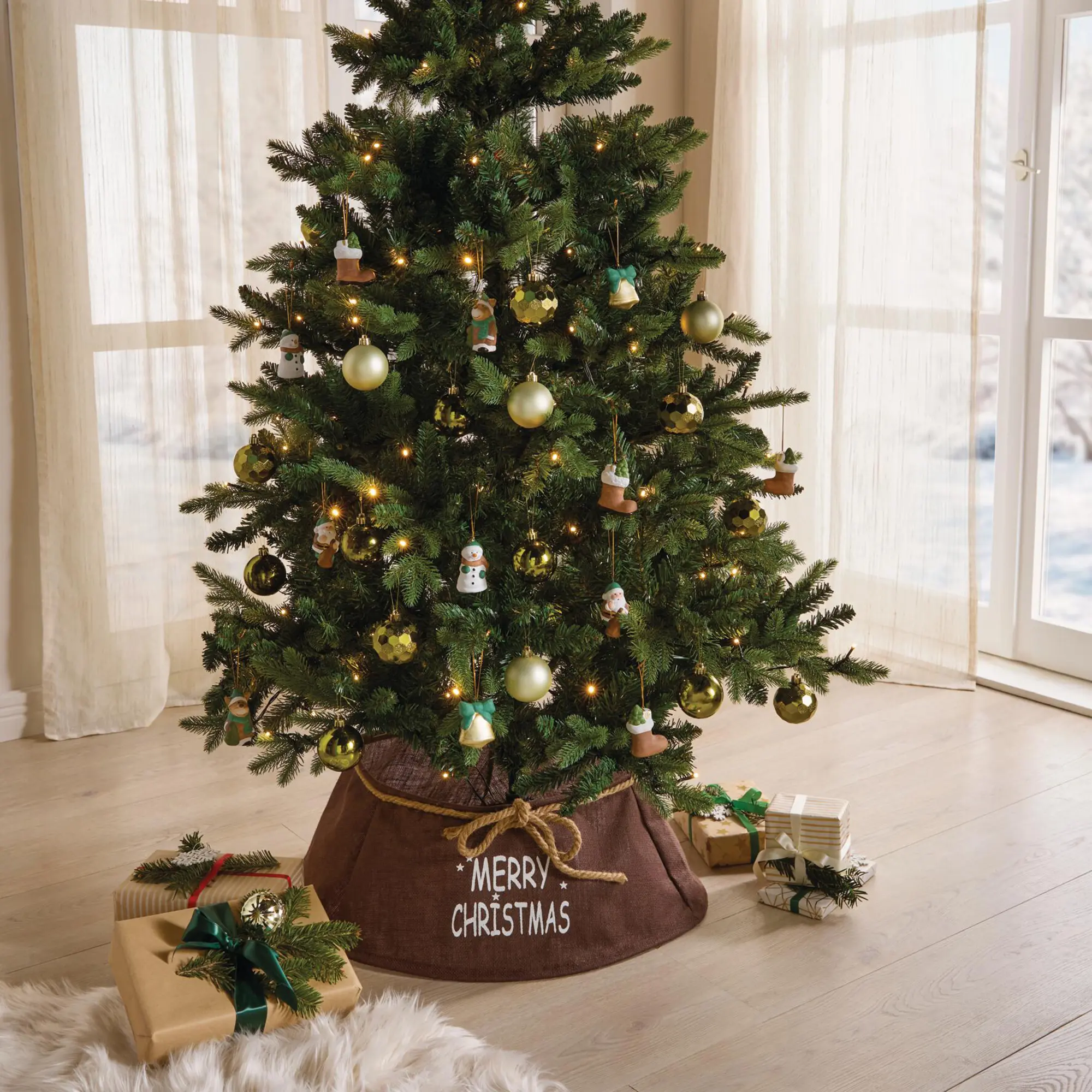 Acheter Cercle pour sapin de Noël « Merry Christmas » dans la boutique en ligne de Frank Flechtwaren pour Décorations pour sapins de Noël