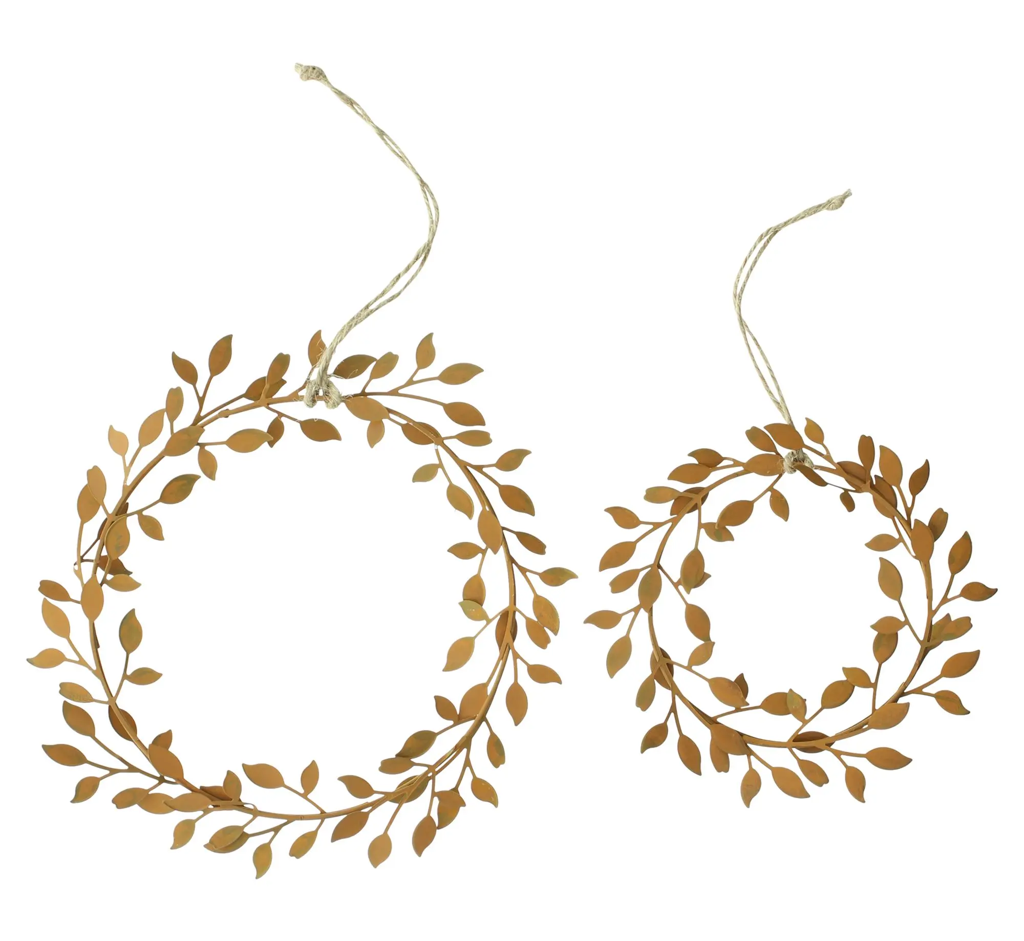 Acheter Lot de 2 suspensions "couronne de feuilles"  dans la boutique en ligne de Frank Flechtwaren pour Pâques