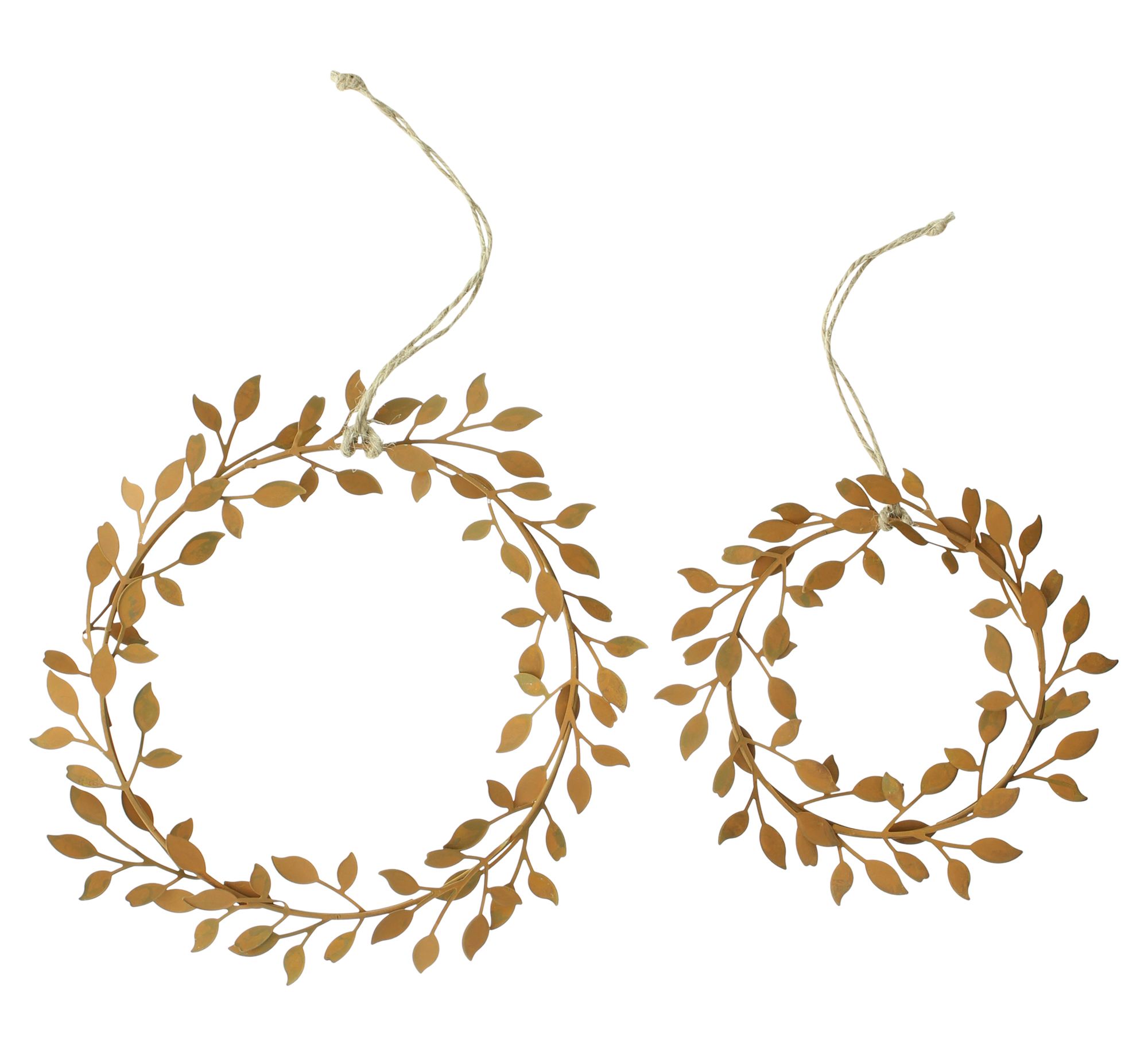 Acheter Lot de 2 suspensions "couronne de feuilles"  dans la boutique en ligne de Frank Flechtwaren pour Pâques