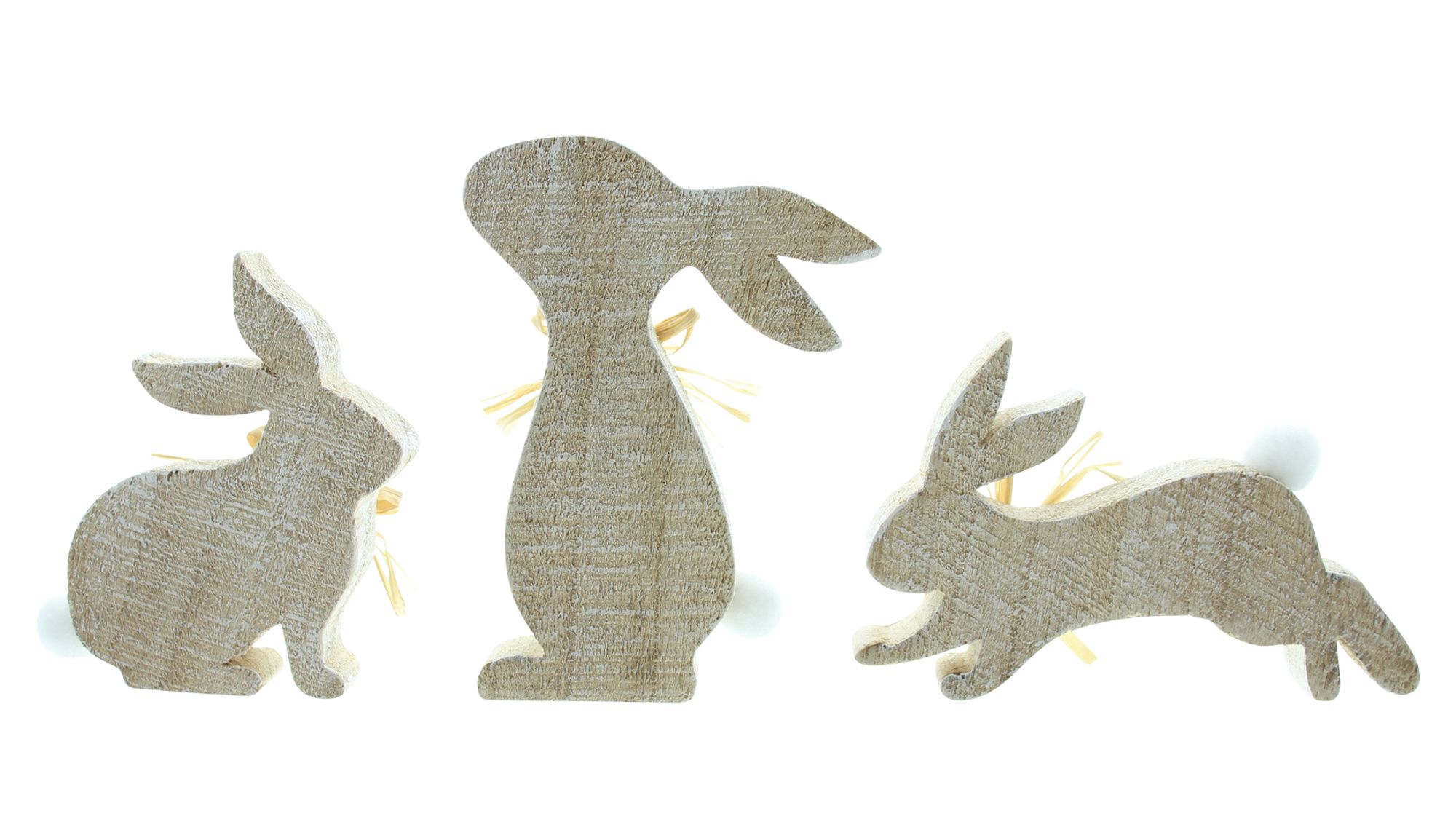 Acheter Lot de 3 décorations de Pâques "trio de lapins"  dans la boutique en ligne de Frank Flechtwaren pour Lapin &amp; co