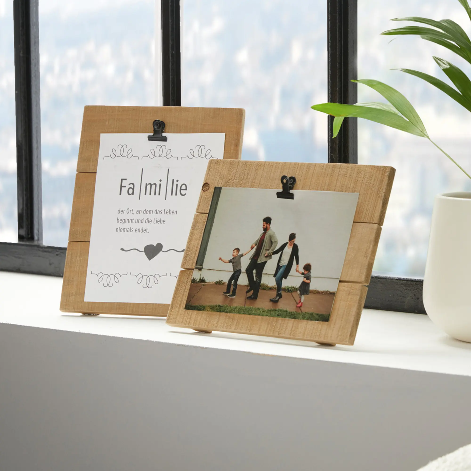 Acheter Lot de 2 supports photos "bois"  dans la boutique en ligne de Frank Flechtwaren