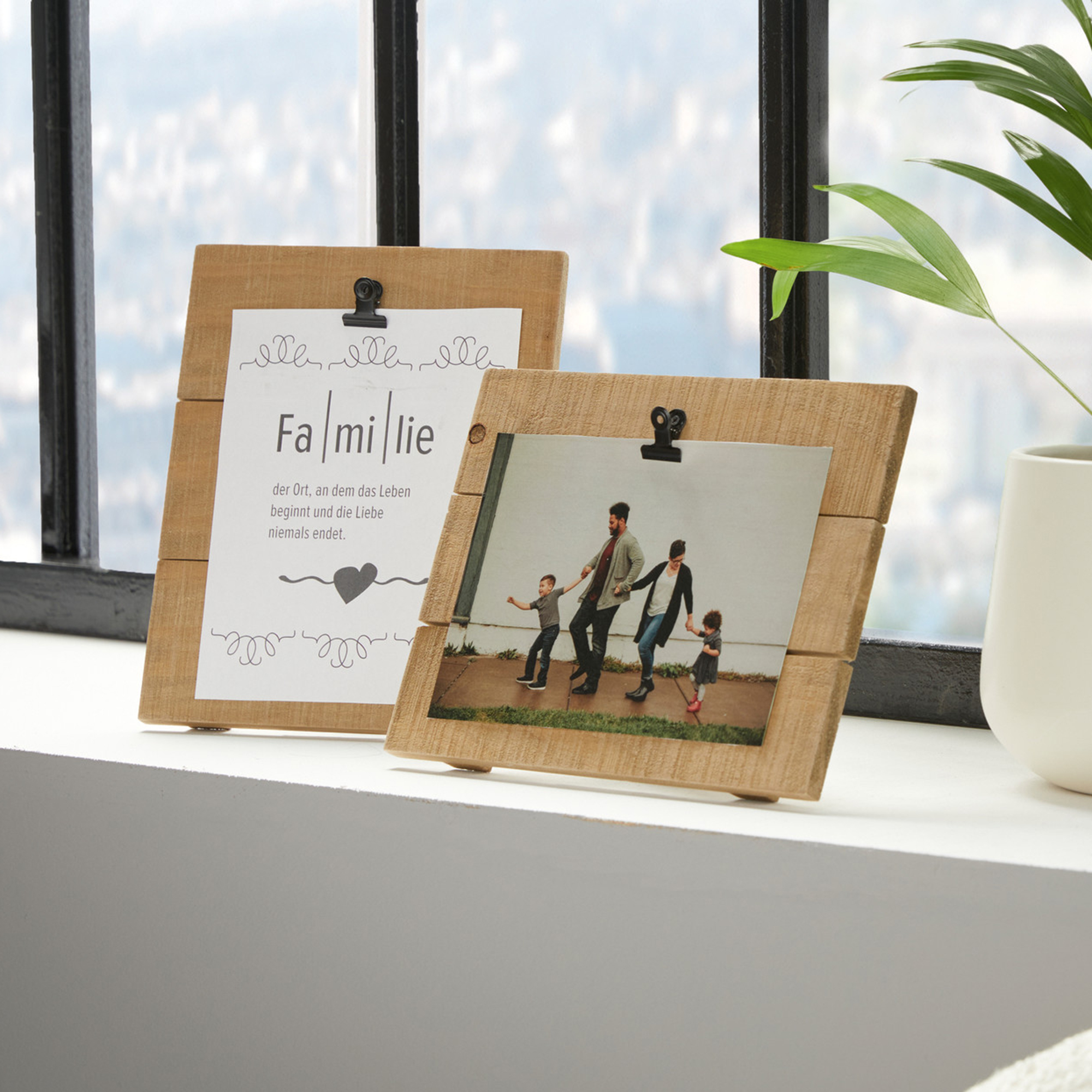 Acheter Lot de 2 supports photos "bois"  dans la boutique en ligne de Frank Flechtwaren