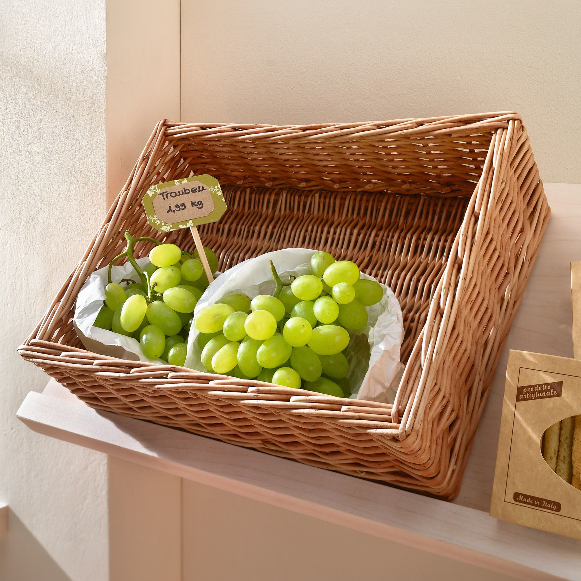 Acheter Panier d'étalage "nature"  dans la boutique en ligne de Frank Flechtwaren
