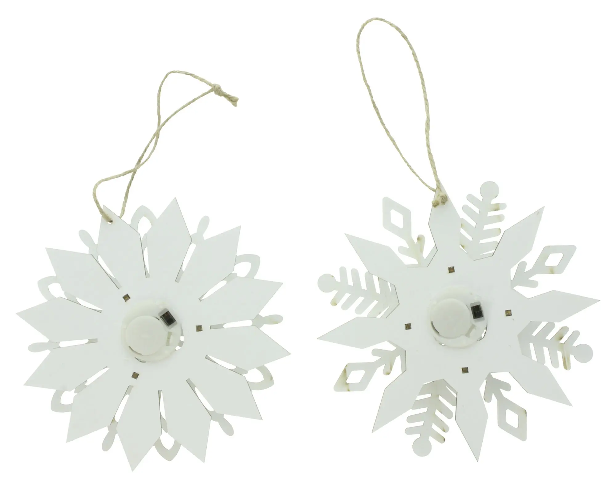 Acheter Lot de 2 suspensions LED "flocon de neige"  dans la boutique en ligne de Frank Flechtwaren pour Décorations à suspendre