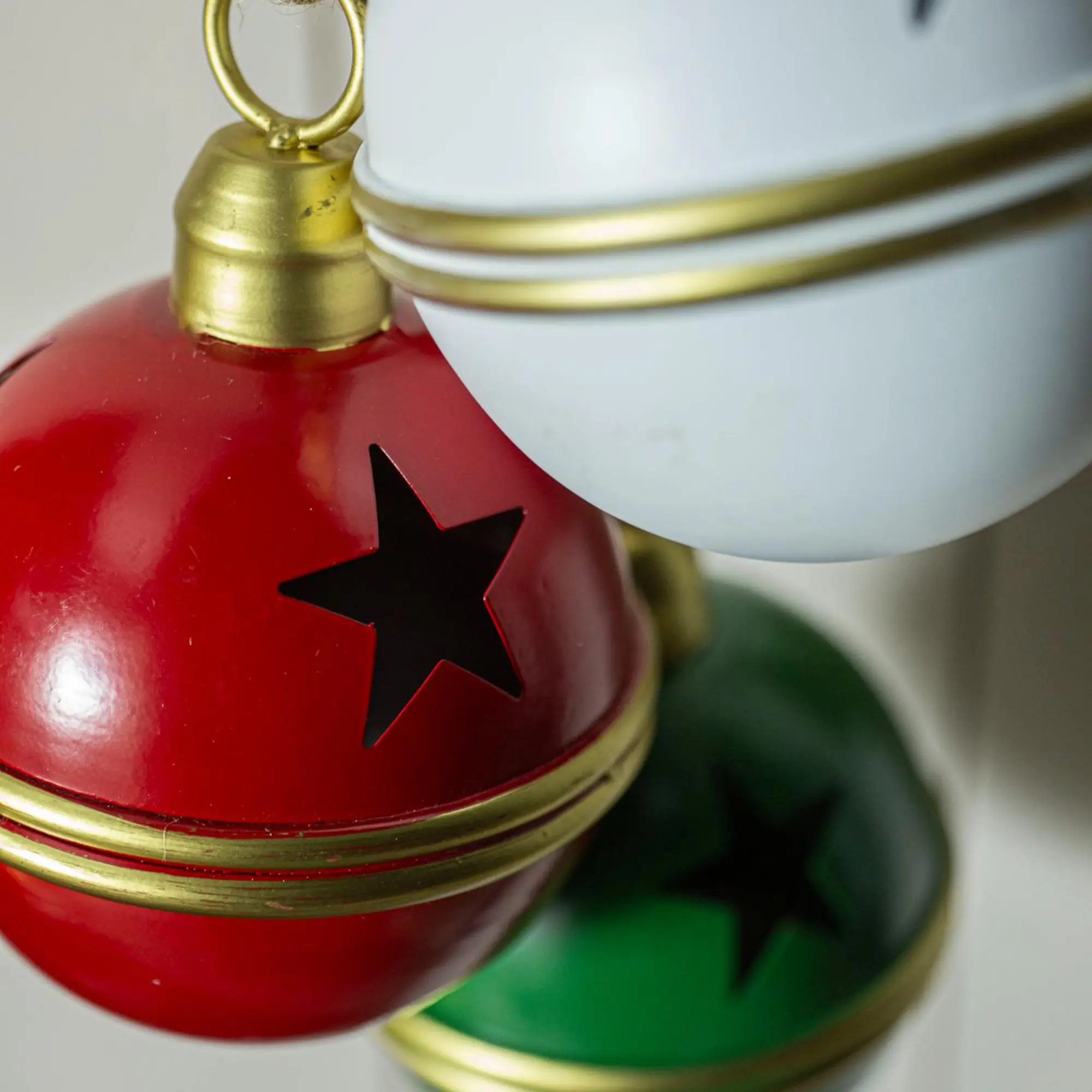 Acheter Cloche de Noël « Étoiles », lot de 3 dans la boutique en ligne de Frank Flechtwaren pour Décorations à suspendre