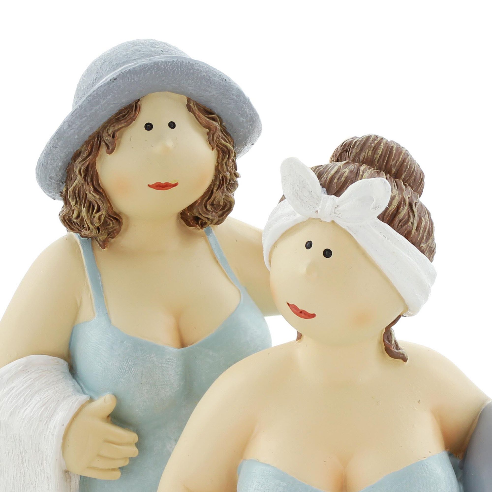 Acheter Lot de 2 figurines "dames à la plage"  dans la boutique en ligne de Frank Flechtwaren pour Figurines de jardin