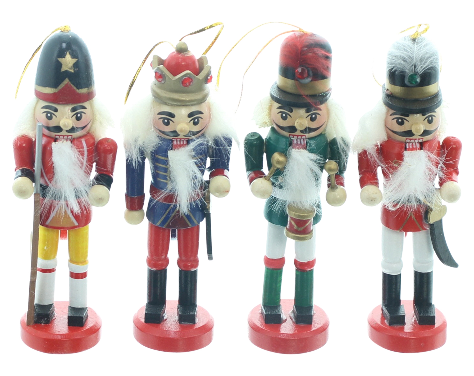 Acheter Lot de 4 suspensions "casse-noisette"  dans la boutique en ligne de Frank Flechtwaren pour Décorations pour sapins de Noël