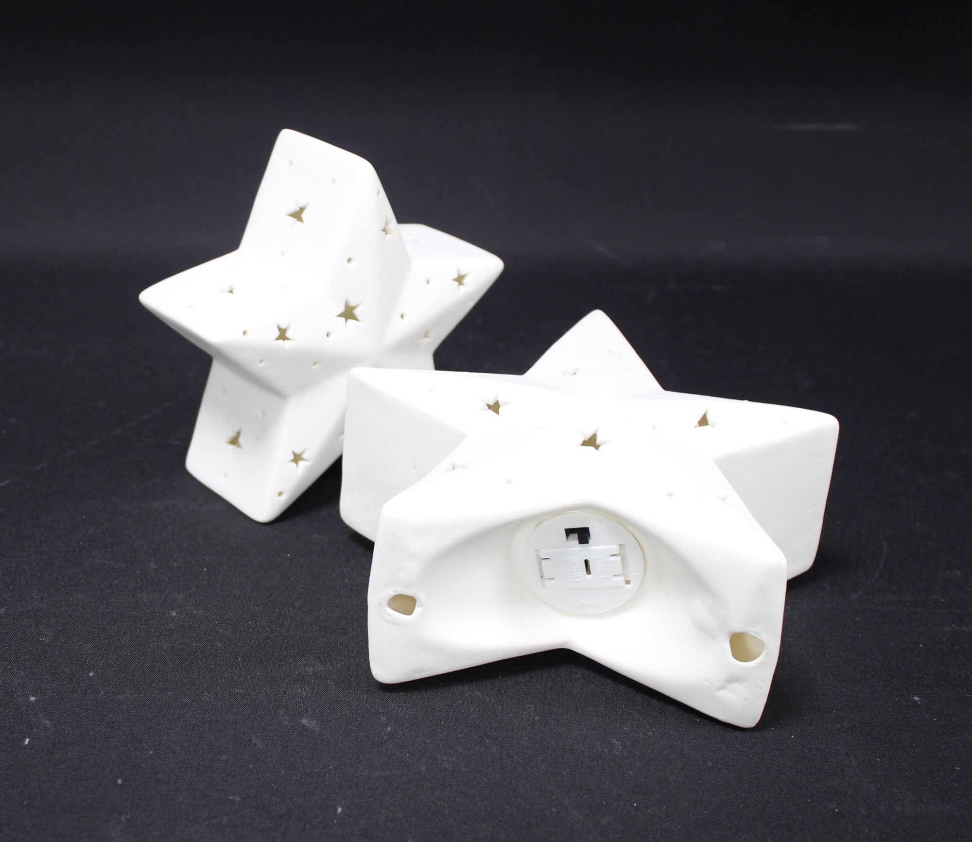 Acheter Lot de 2 étoile LED "White"  dans la boutique en ligne de Frank Flechtwaren pour Étoiles