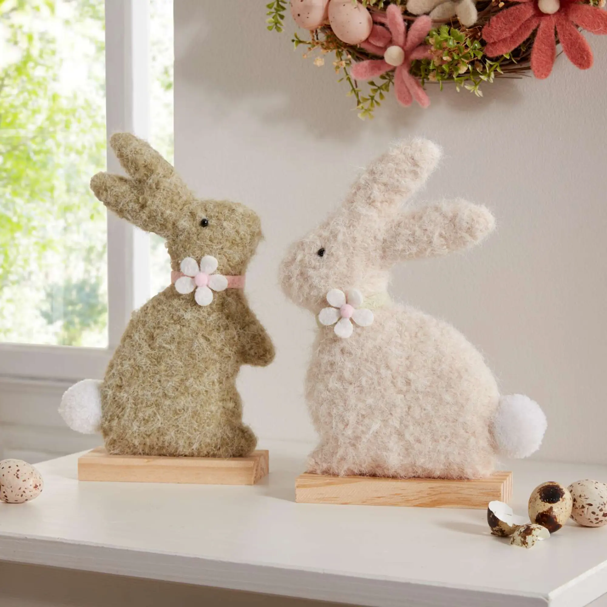 Acheter Lot de 2 décorations de Pâques "petit lapin"  dans la boutique en ligne de Frank Flechtwaren