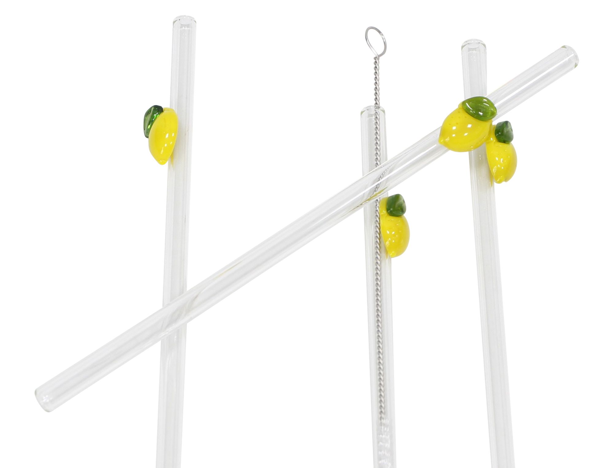 Acheter Pailles « Citron », lot de 4  dans la boutique en ligne de Frank Flechtwaren pour Cuisine