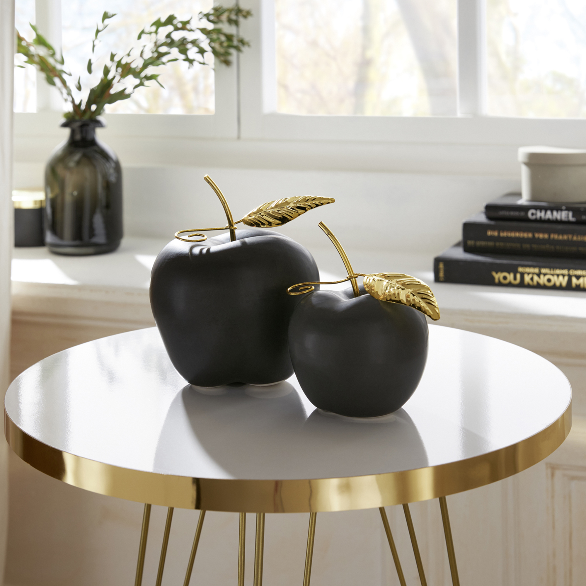 Acheter Lot de 2 pommes "Black"  dans la boutique en ligne de Frank Flechtwaren pour Automne