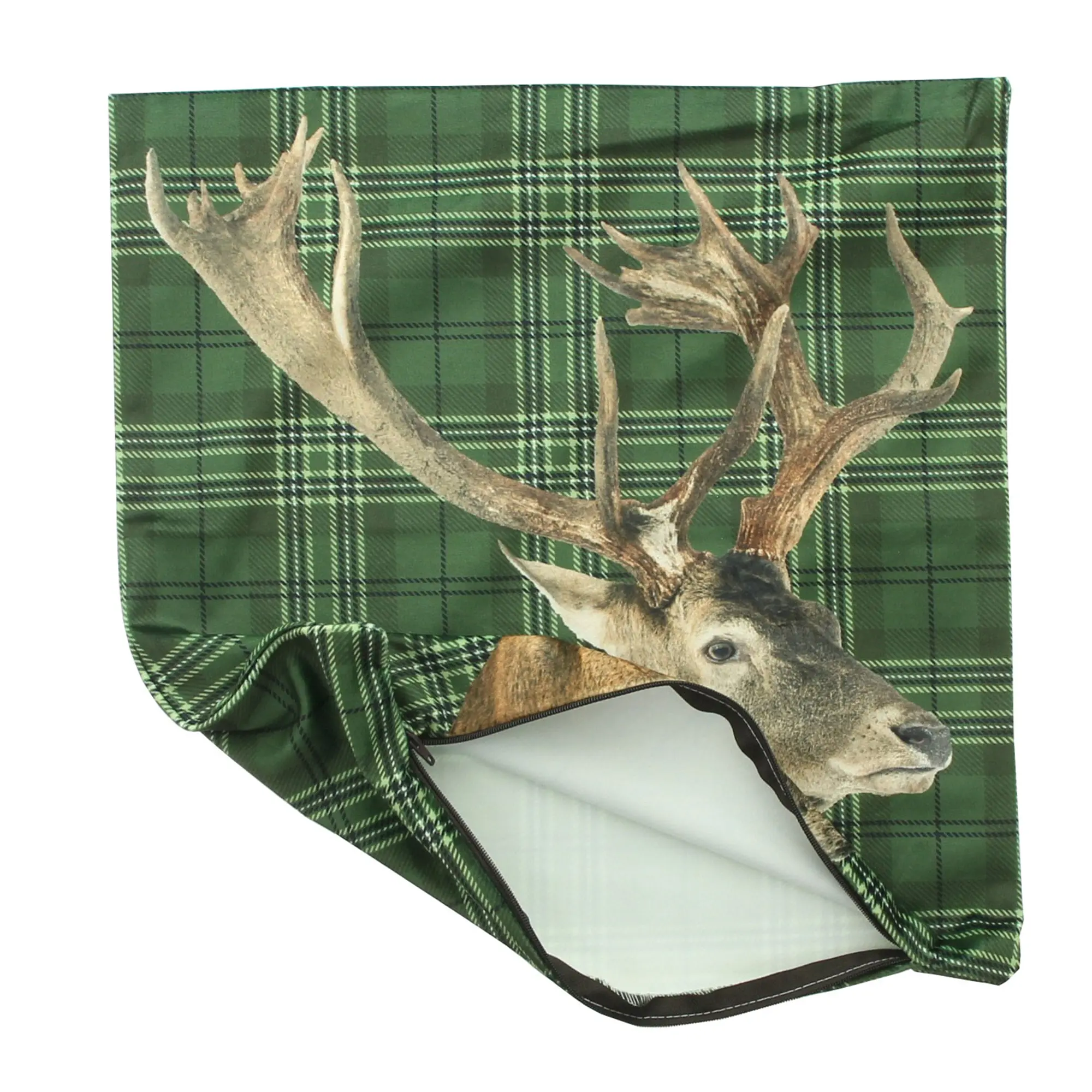 Acheter Housse de coussin « Cervo », verte dans la boutique en ligne de Frank Flechtwaren pour Remplissages Acheter Housse de coussin « Cervo », verte dans la boutique en ligne de Frank Flechtwaren pour Remplissages