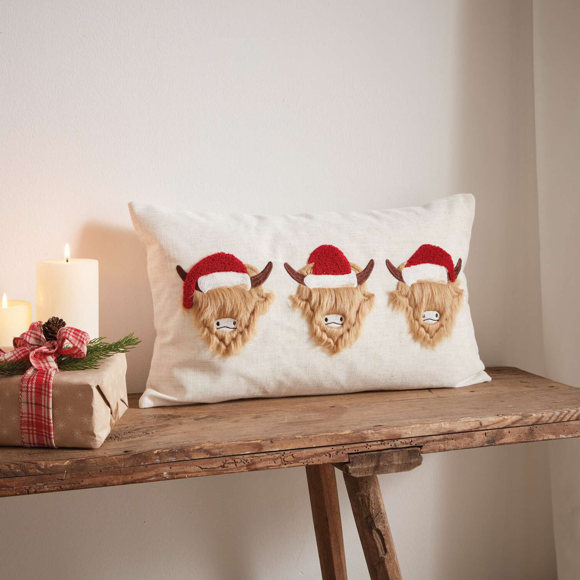 Acheter Housse de coussin "Highland Cattle"  dans la boutique en ligne de Frank Flechtwaren