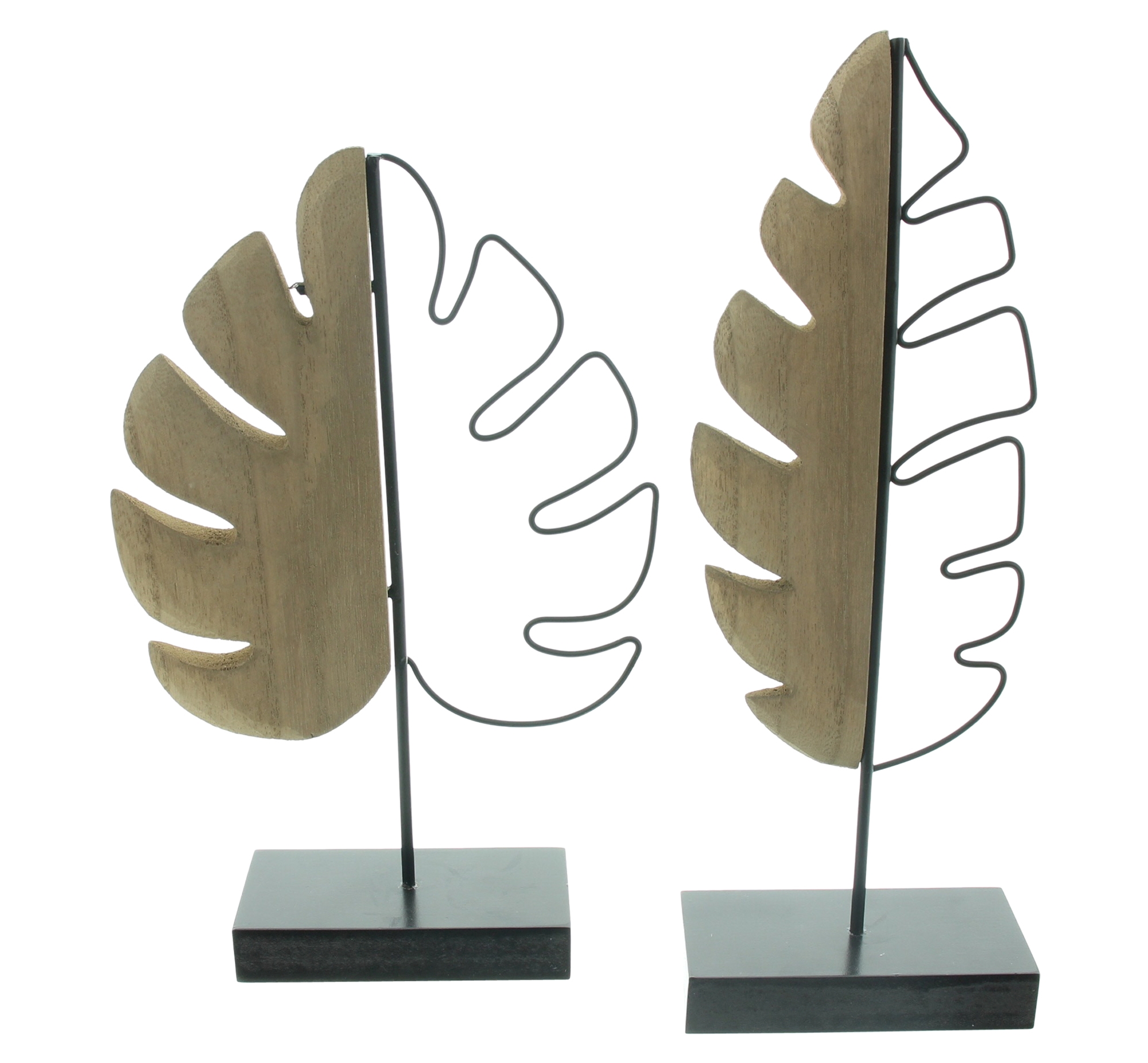 Acheter Lot de 2 éléments décoratifs "feuilles"  dans la boutique en ligne de Frank Flechtwaren pour Nouvel arrivage