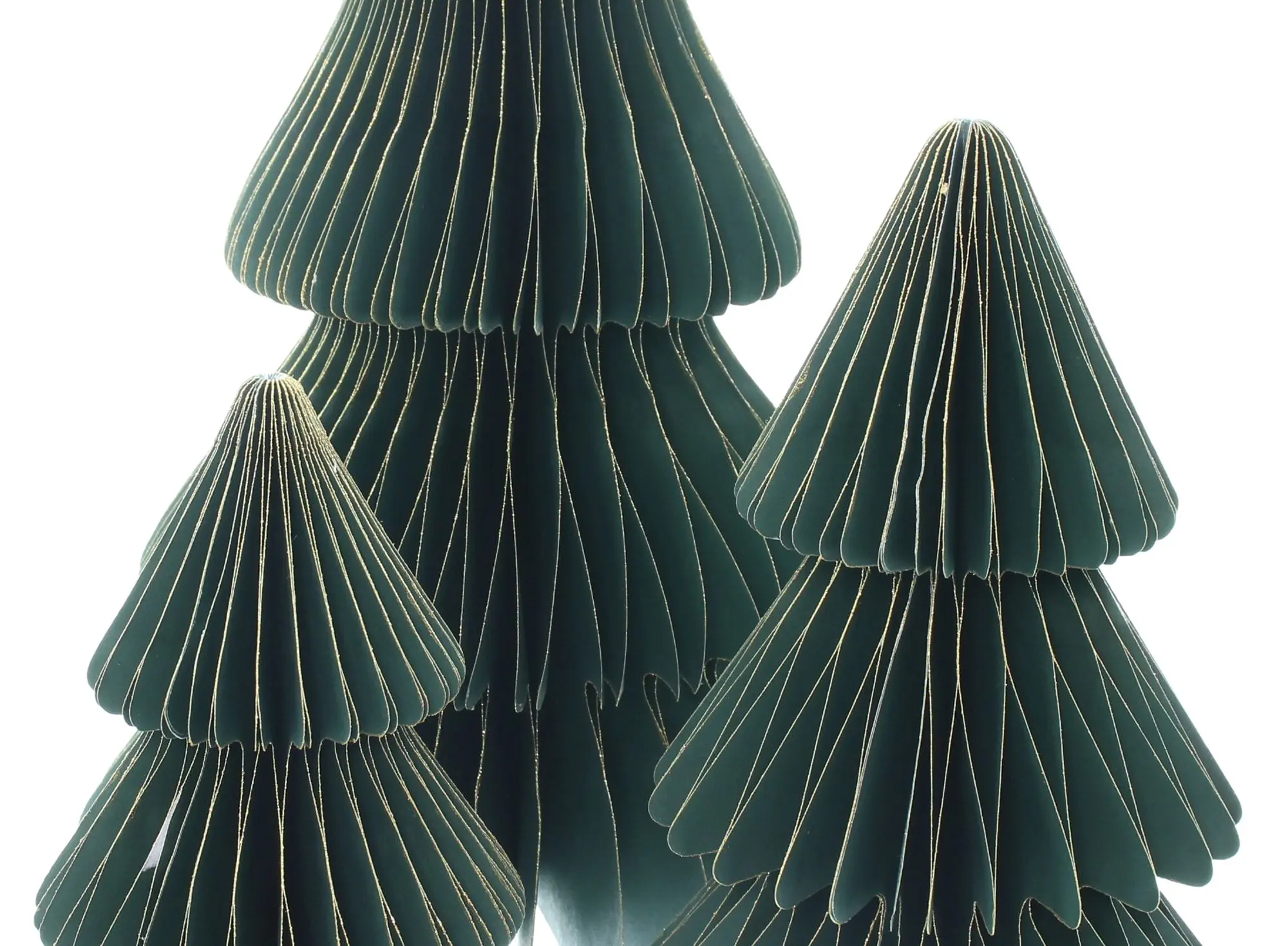Acheter Sapin décoratif « effet éventail », lot de 3 dans la boutique en ligne de Frank Flechtwaren pour Glam métallique