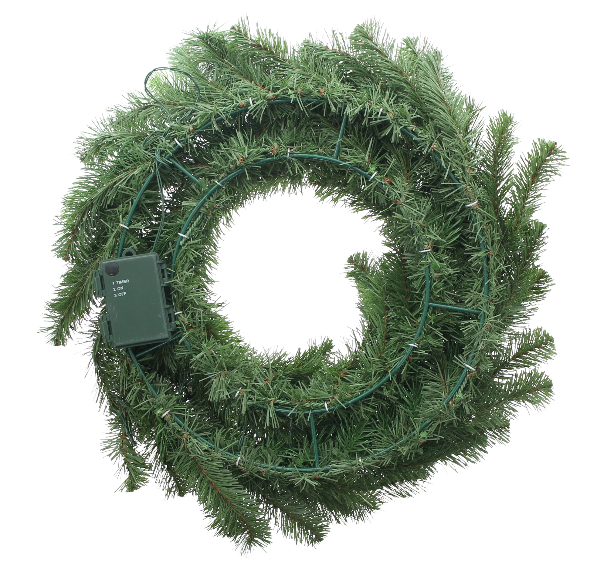 Acheter Couronne LED "branches de sapin"  dans la boutique en ligne de Frank Flechtwaren pour Couronnes de Noël