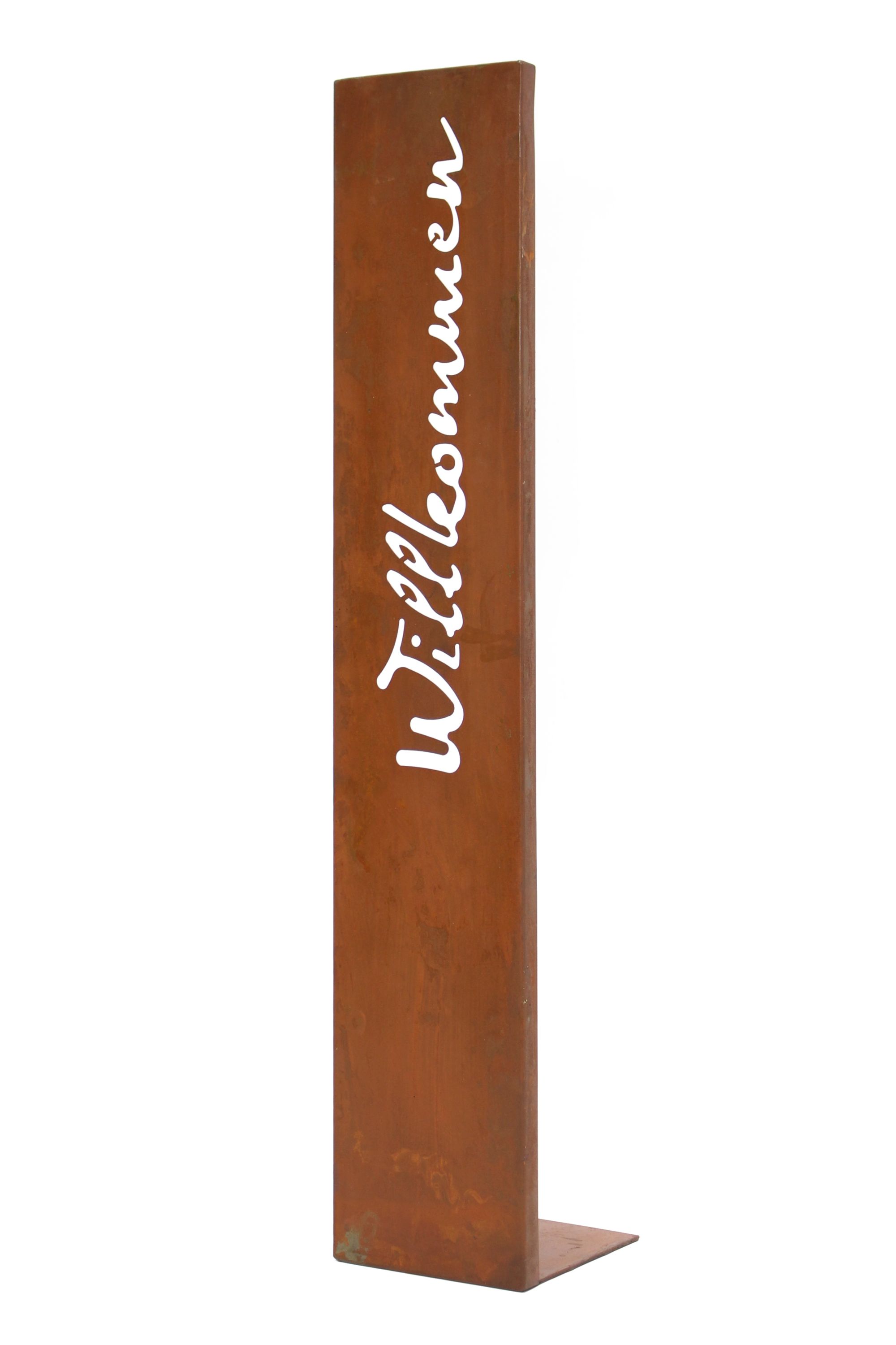 Acheter Palissade "Willkommen"  dans la boutique en ligne de Frank Flechtwaren pour Jardin d'automne