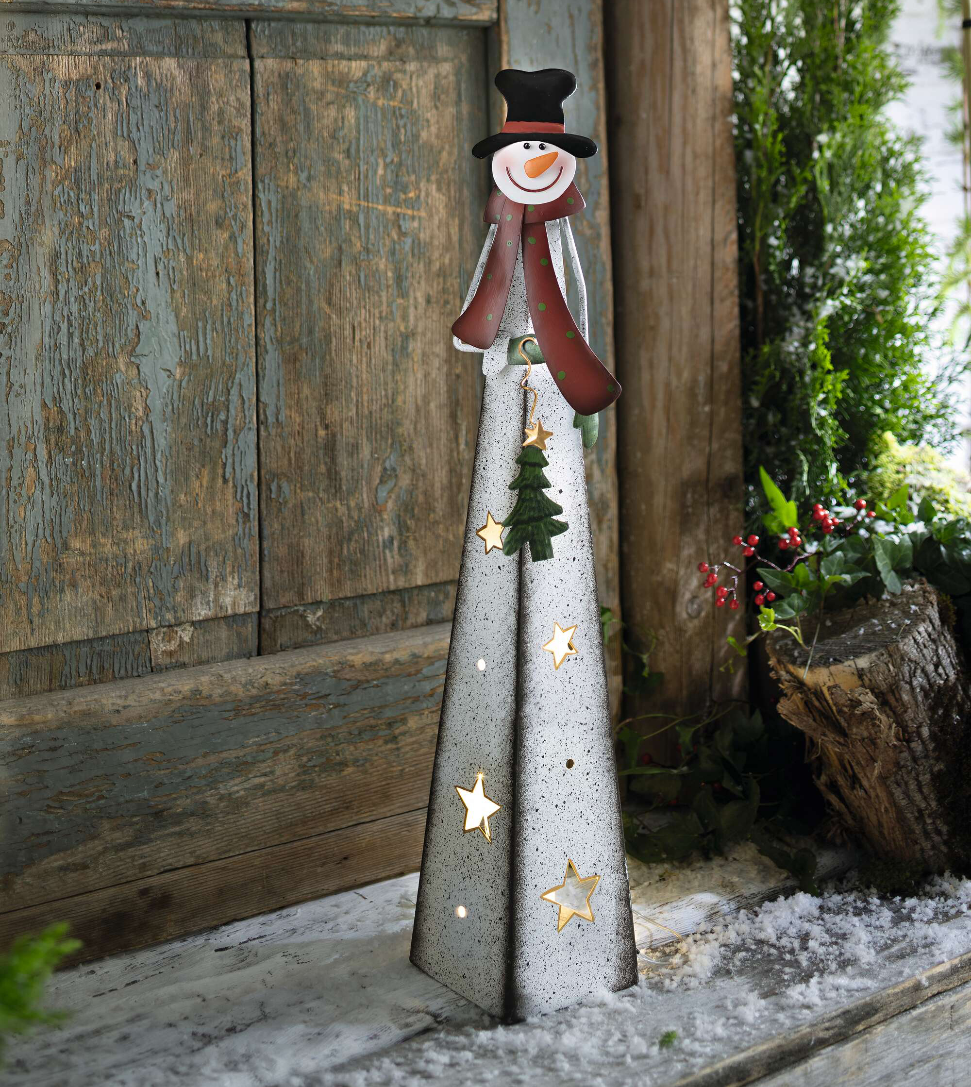 Acheter Bonhomme de neige " lueur de bougie"  dans la boutique en ligne de Frank Flechtwaren pour Figurines