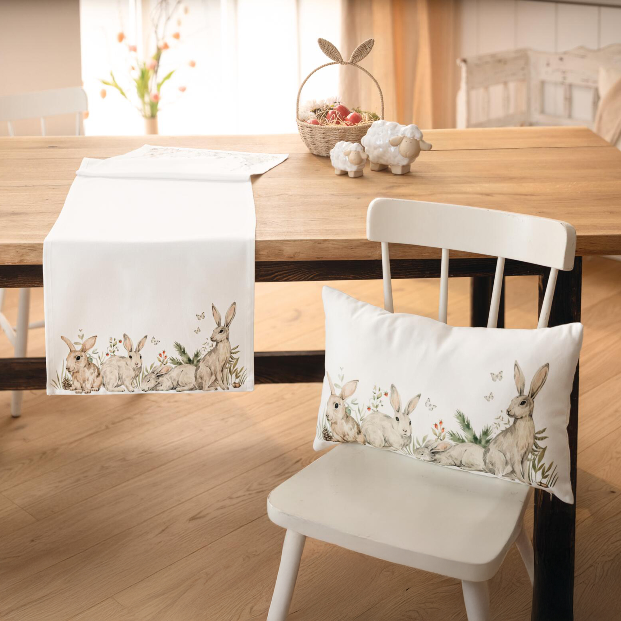 Acheter Chemin de table "horde de lapins"  dans la boutique en ligne de Frank Flechtwaren pour Nouvel arrivage