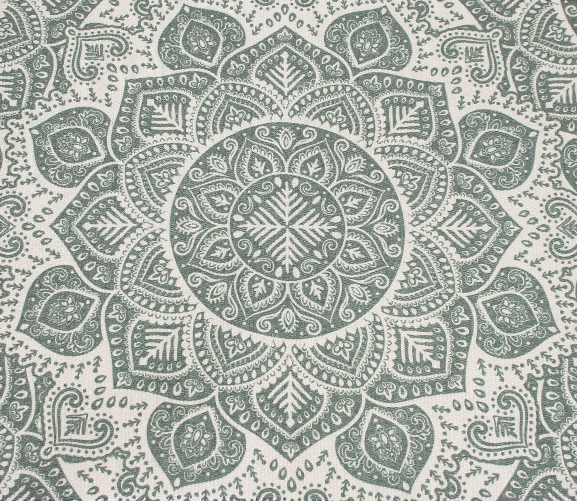 Acheter Tapis de sol "Mandala", vert  dans la boutique en ligne de Frank Flechtwaren pour Salon