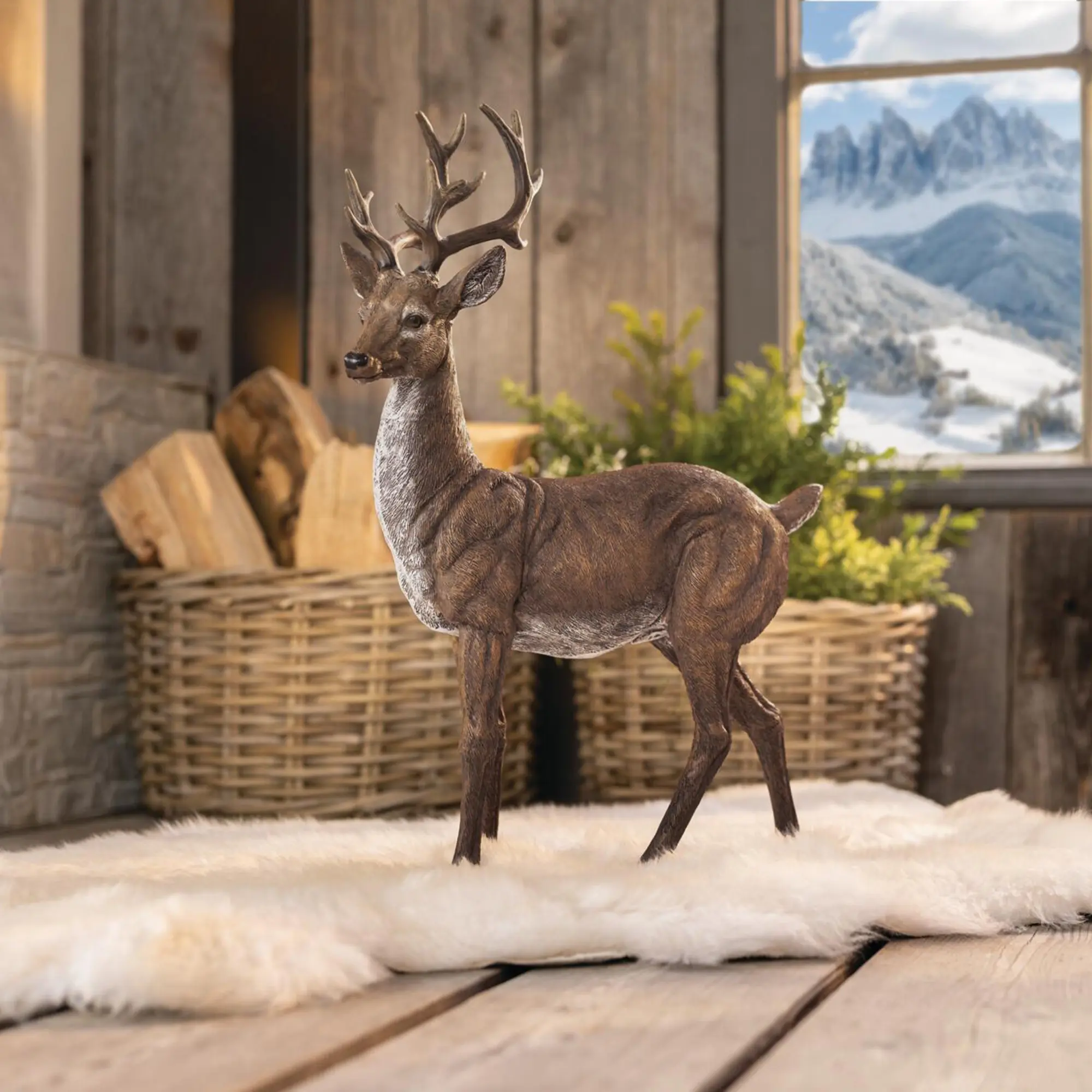 Acheter Figurine décorative « Cerf »  dans la boutique en ligne de Frank Flechtwaren