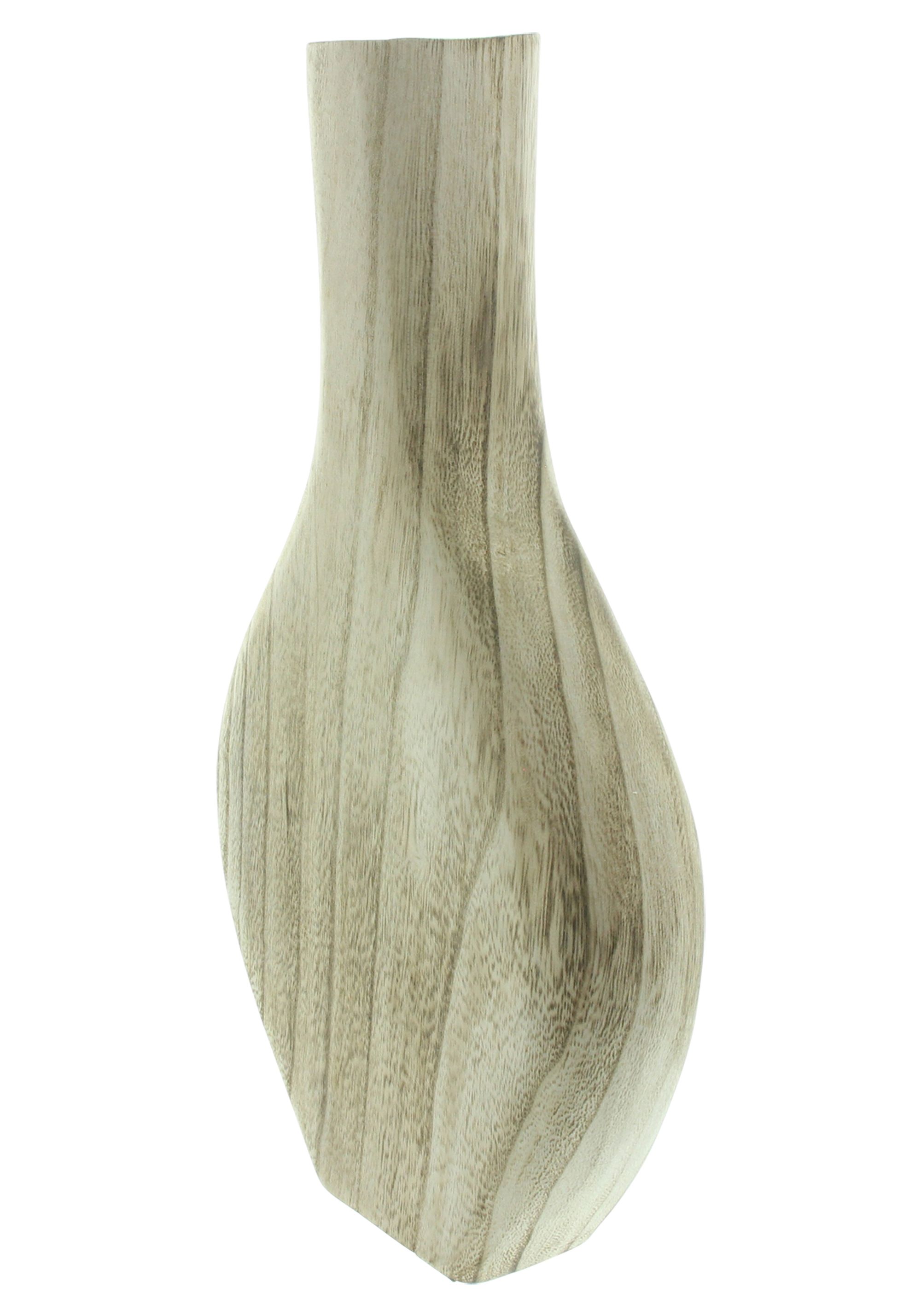 Acheter Vase de décoration "Wood", aplati  dans la boutique en ligne de Frank Flechtwaren pour Salon