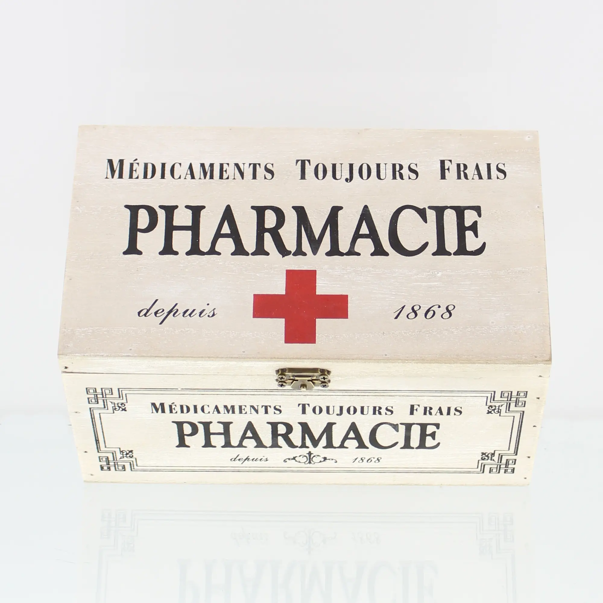 Acheter Boîte de décoration "pharmacie"  dans la boutique en ligne de Frank Flechtwaren pour Salle de bain