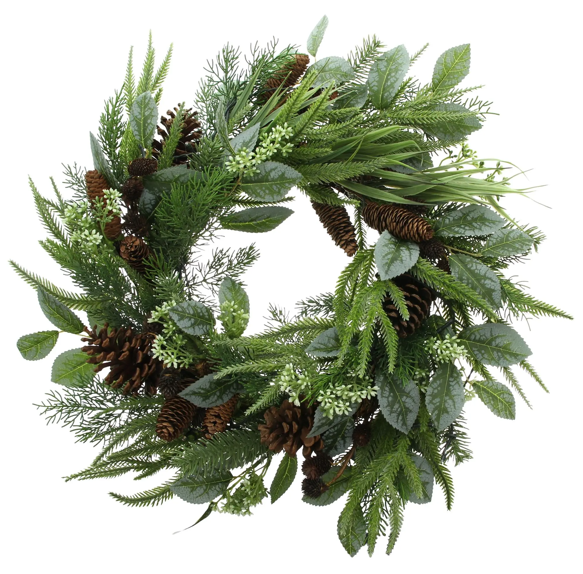 Acheter Grande couronne "Greenery"  dans la boutique en ligne de Frank Flechtwaren pour Couronnes de Noël