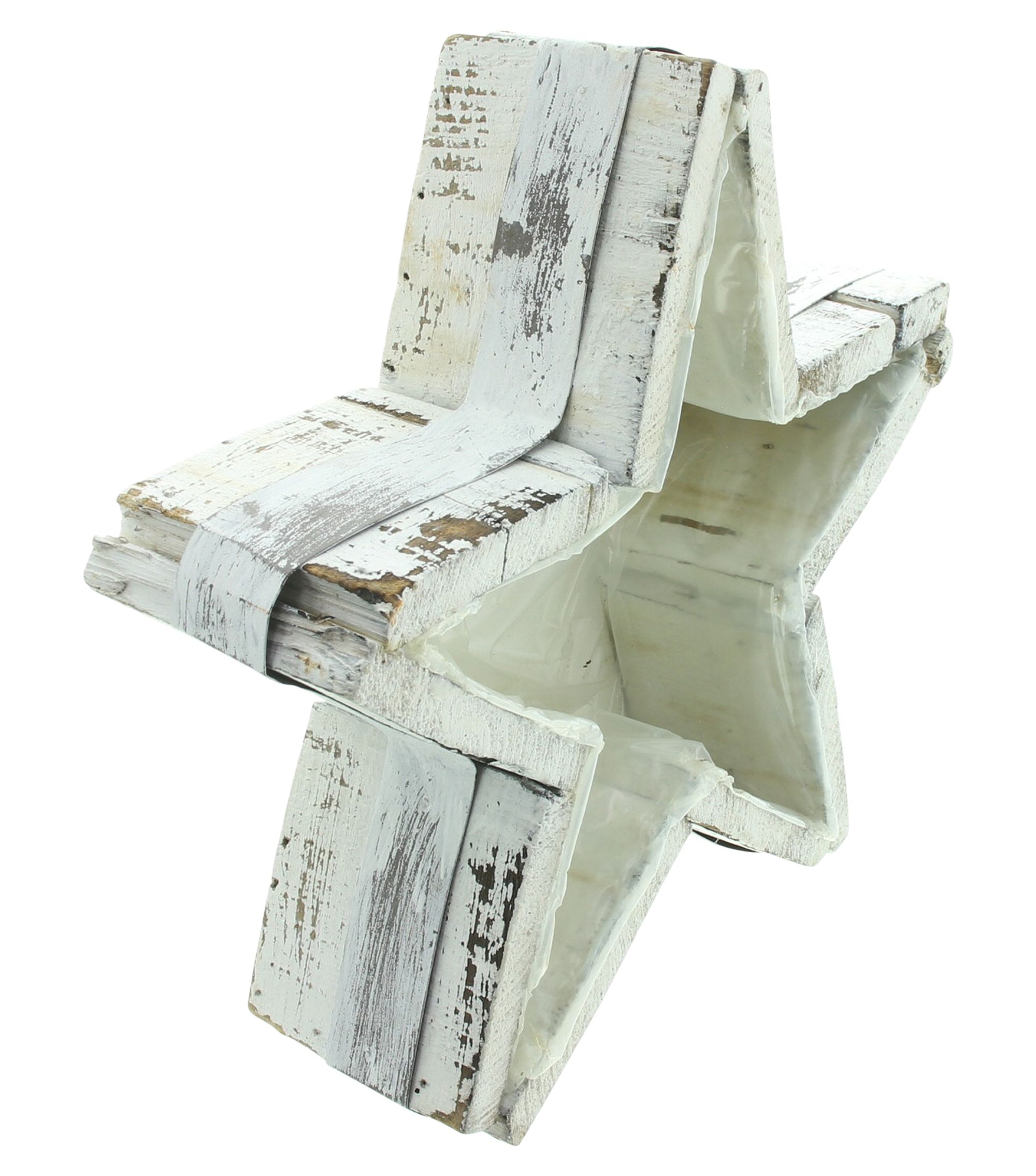 Acheter Jardinière "étoile blanche"  dans la boutique en ligne de Frank Flechtwaren pour Étoiles