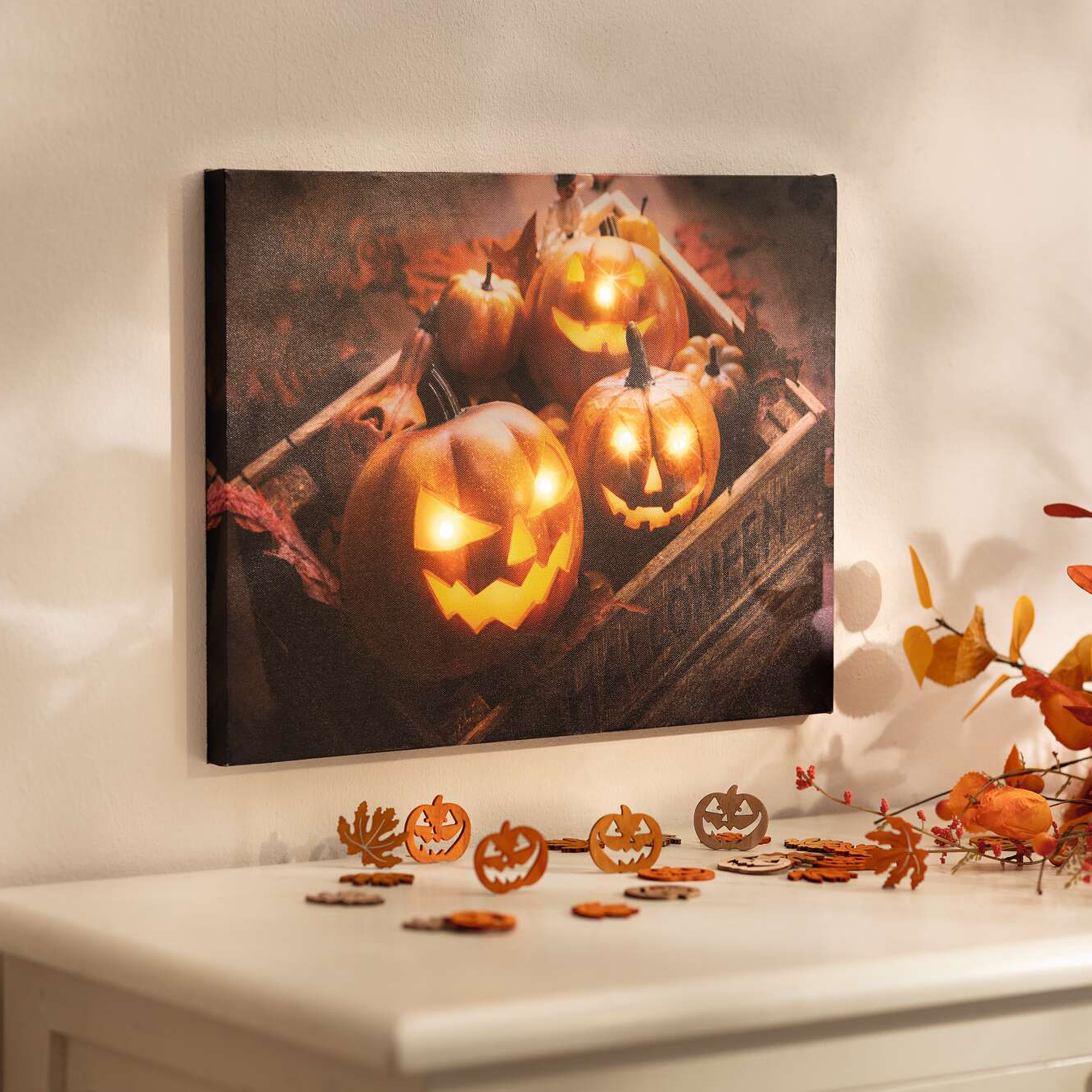 Acheter Tableau LED "Halloween"  dans la boutique en ligne de Frank Flechtwaren pour Automne
