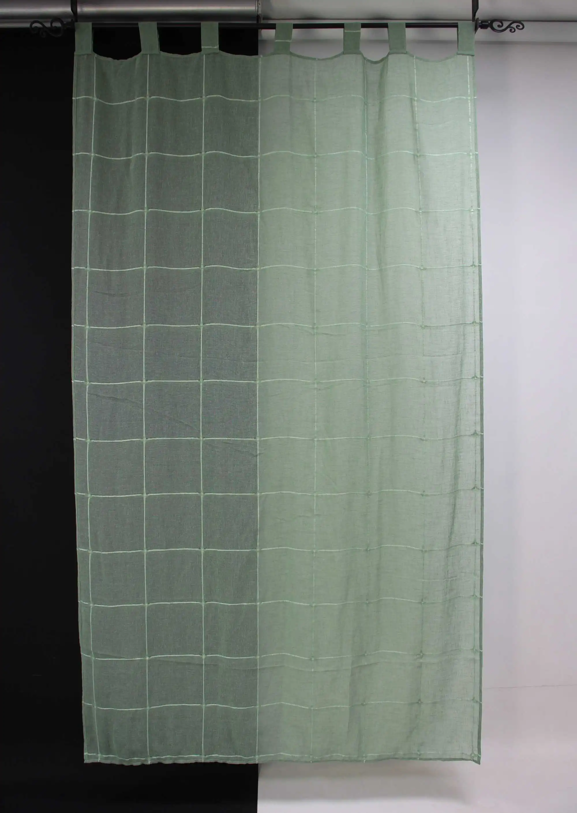 Acheter Rideau "Green Square"  dans la boutique en ligne de Frank Flechtwaren pour Rideaux et foulards