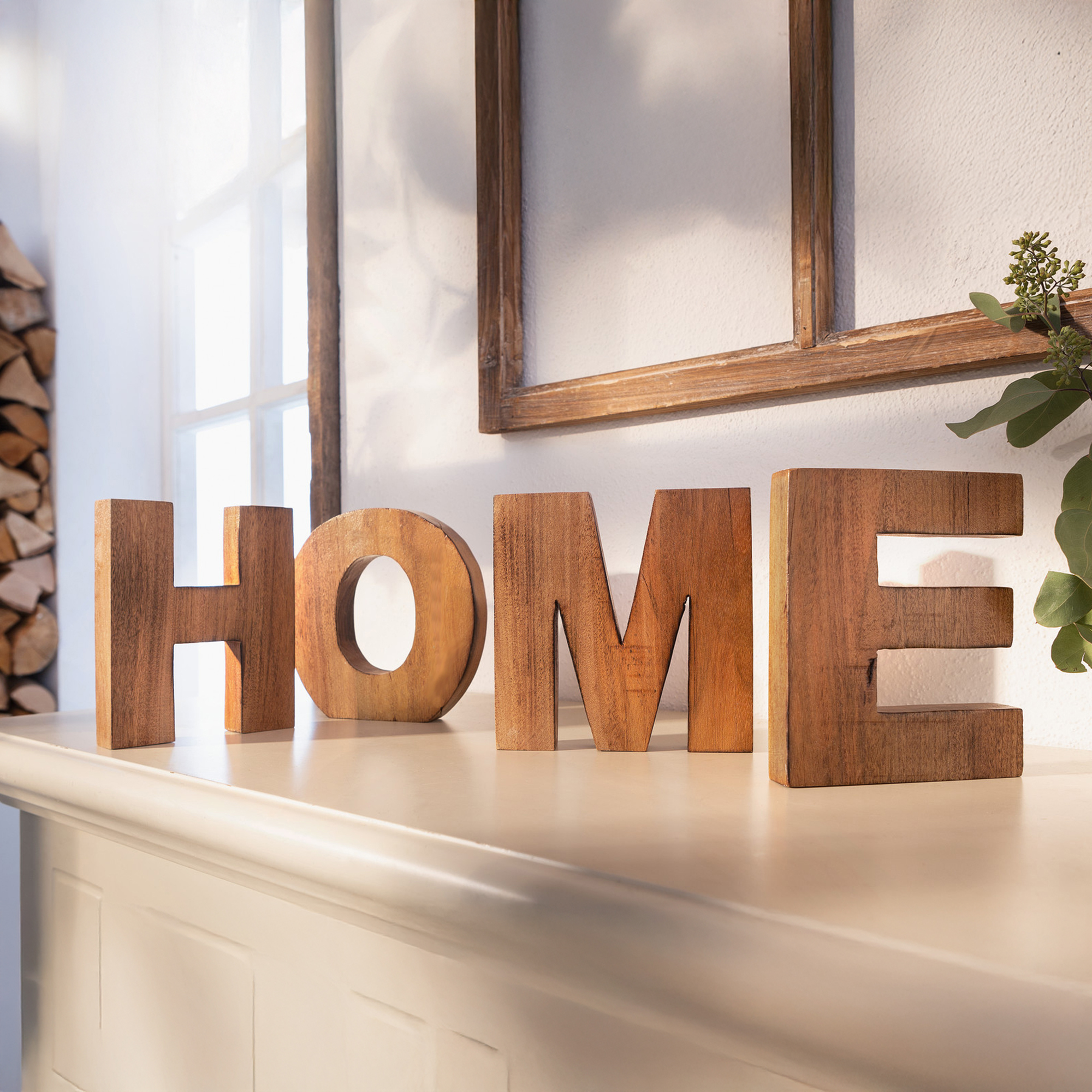 Acheter Lettrage en bois "Home", 4 éléments  dans la boutique en ligne de Frank Flechtwaren pour Automne