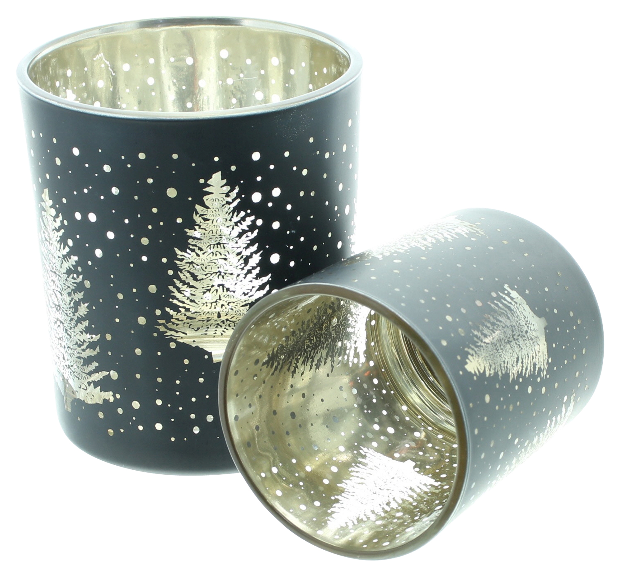 Acheter Lot de 2 lumignons "forêt de sapins"  dans la boutique en ligne de Frank Flechtwaren pour Lanternes