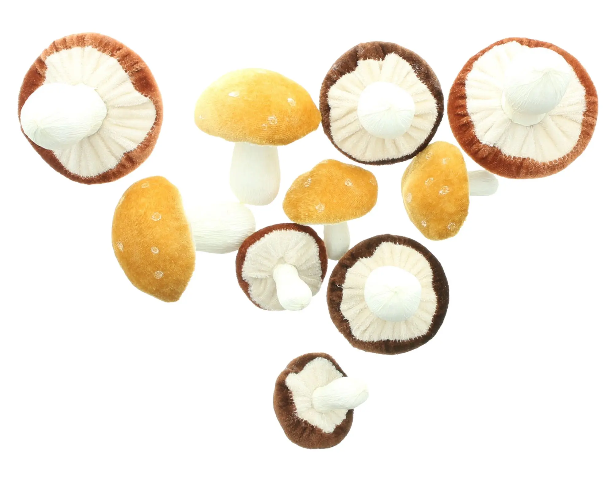 Acheter Lot de 10 champignons "Velvet"  dans la boutique en ligne de Frank Flechtwaren pour Confettis de table et piques
