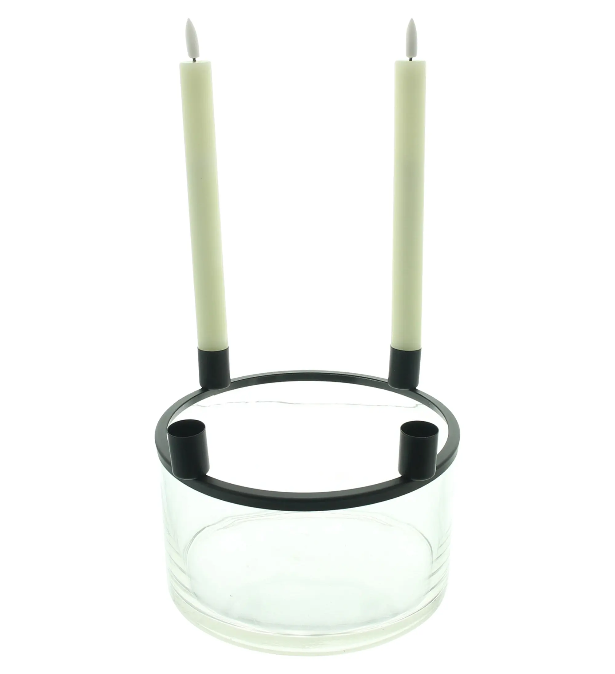 Acheter Coupe "Clear" avec porte-bougie tige  dans la boutique en ligne de Frank Flechtwaren pour Bougeoirs