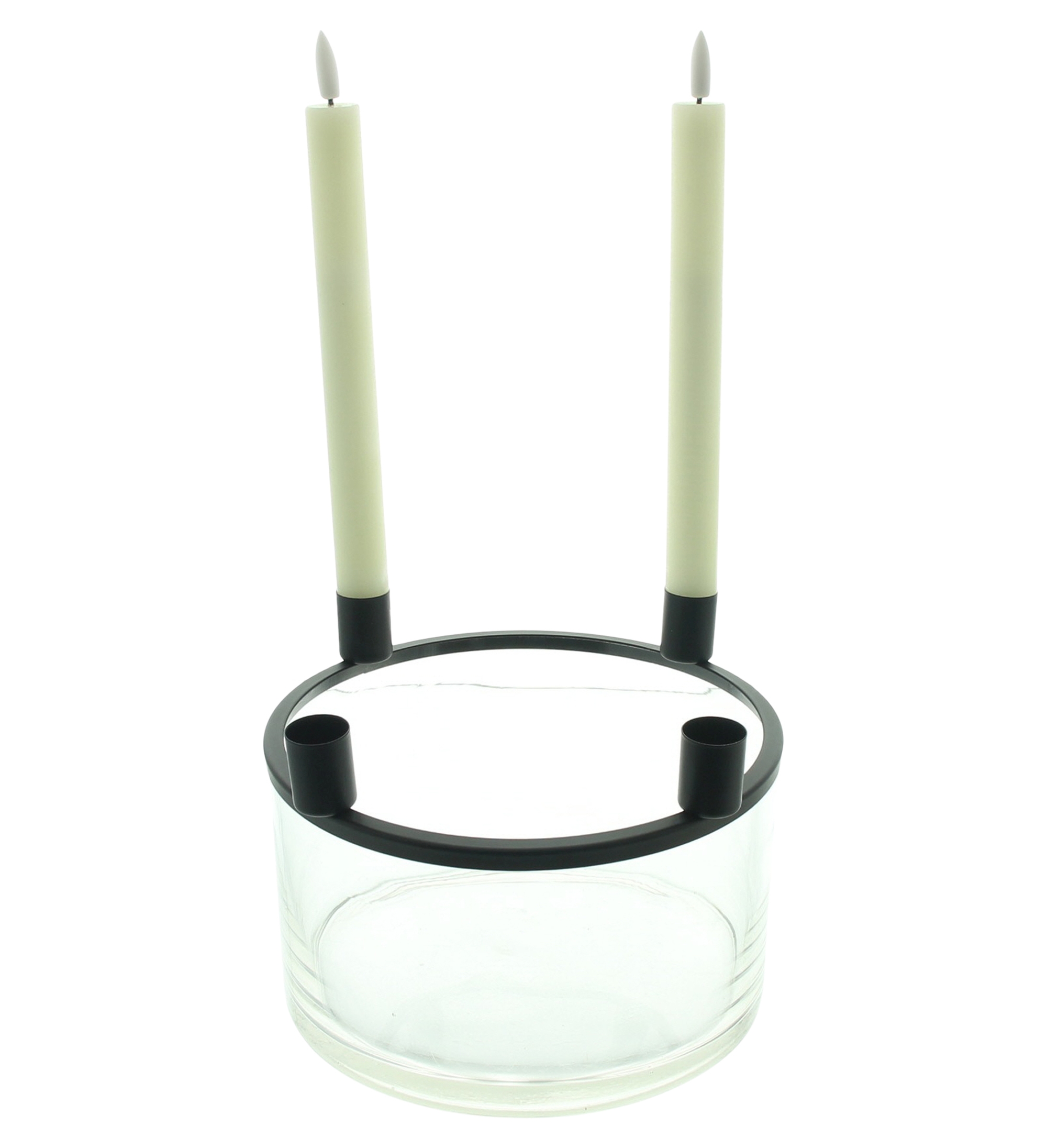 Acheter Coupe "Clear" avec porte-bougie tige  dans la boutique en ligne de Frank Flechtwaren pour Bougeoirs