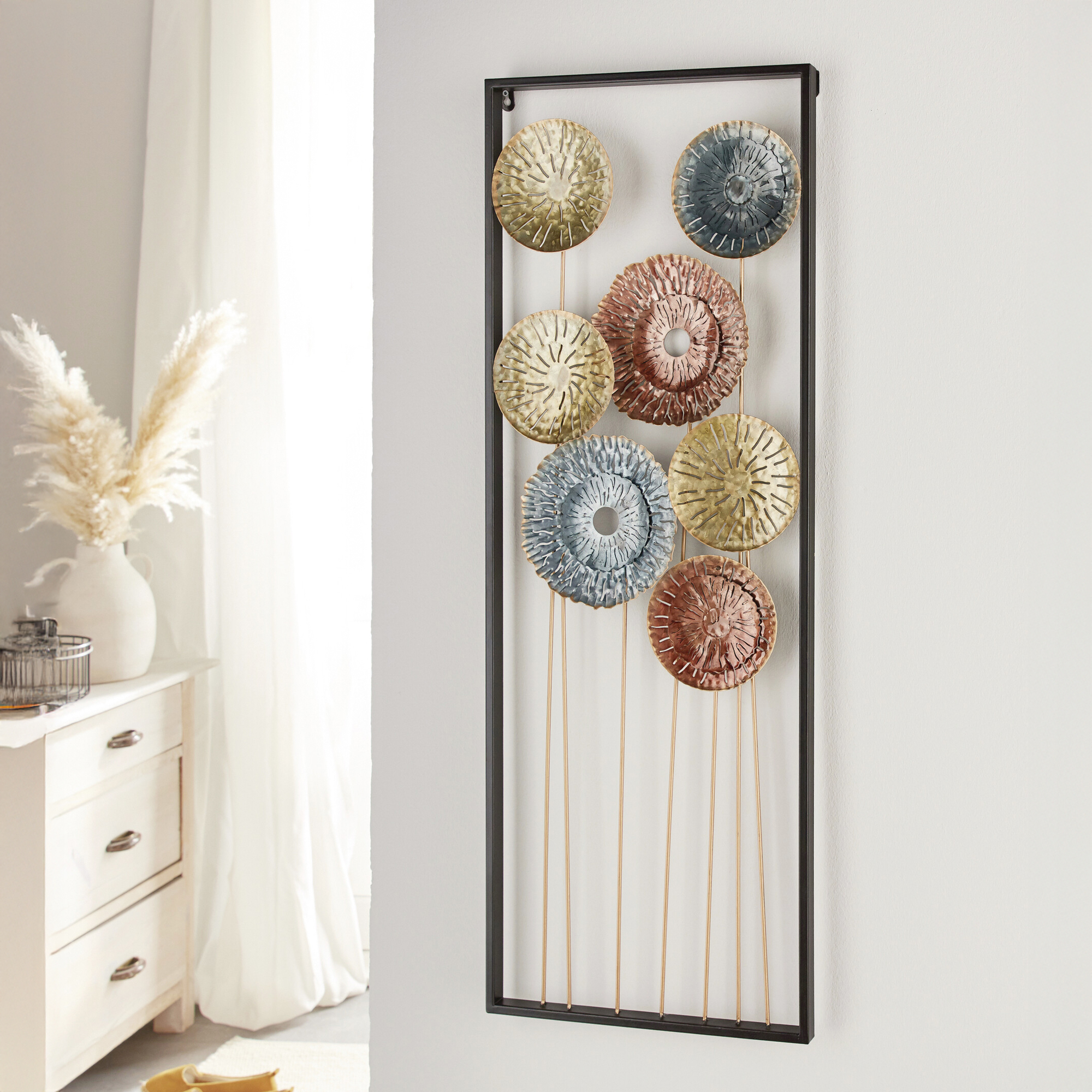 Acheter Cadre "fleurs métalliques"  dans la boutique en ligne de Frank Flechtwaren