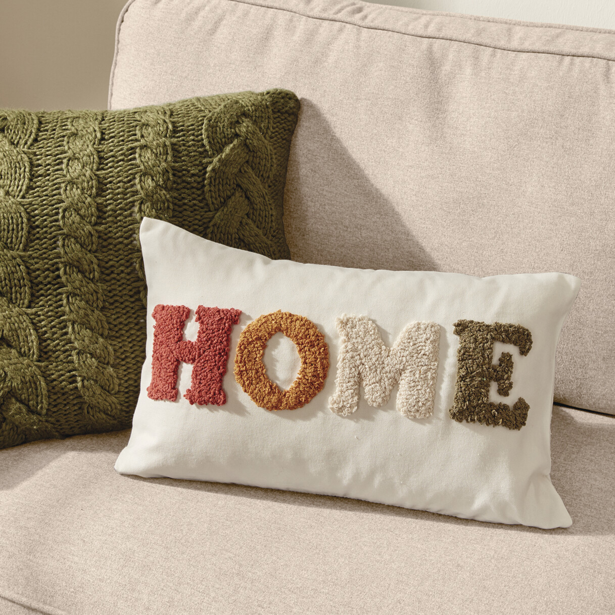 Acheter Housse de coussin "Home"  dans la boutique en ligne de Frank Flechtwaren