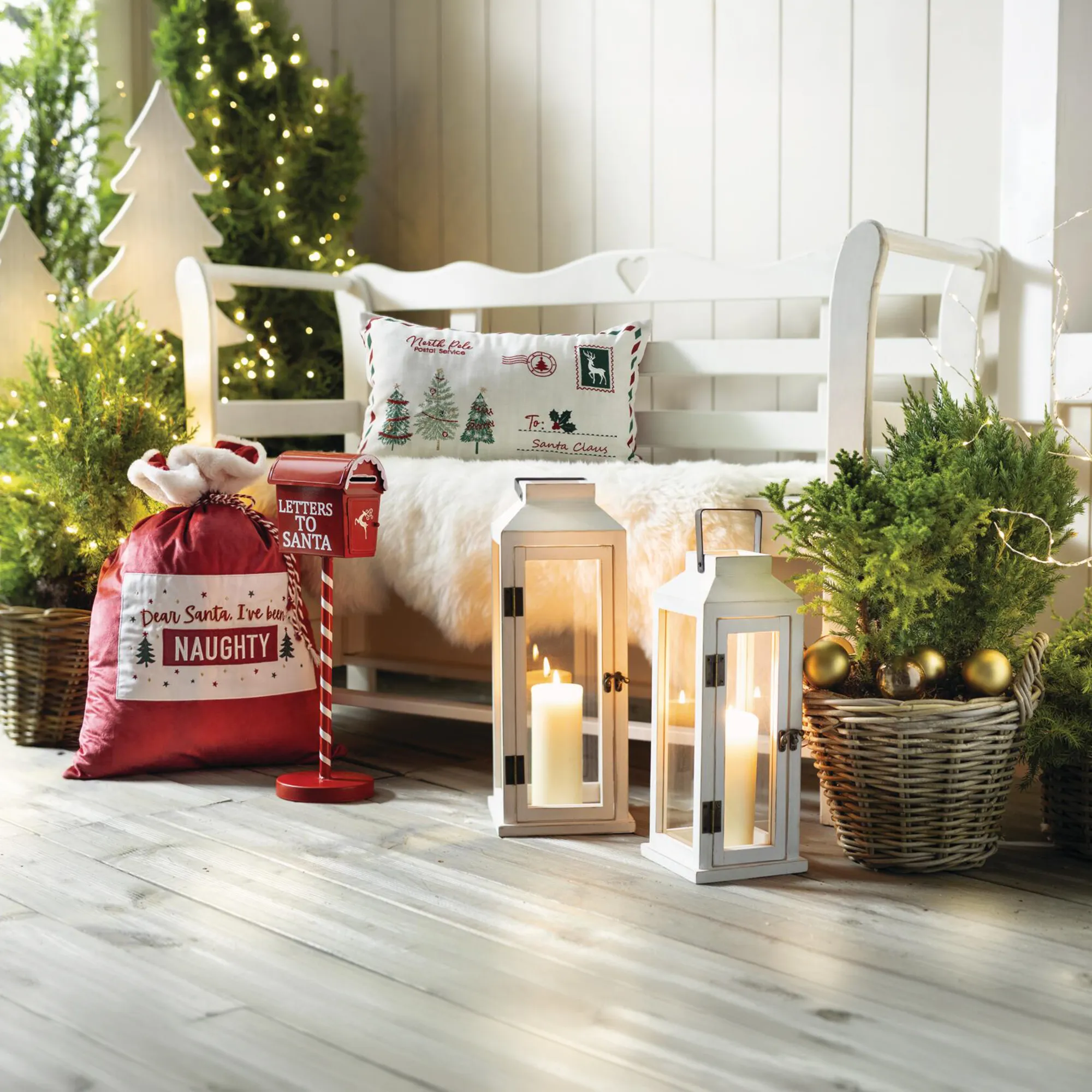 Acheter Boîte aux lettres décorative « Letters to Santa » dans la boutique en ligne de Frank Flechtwaren pour Figurines