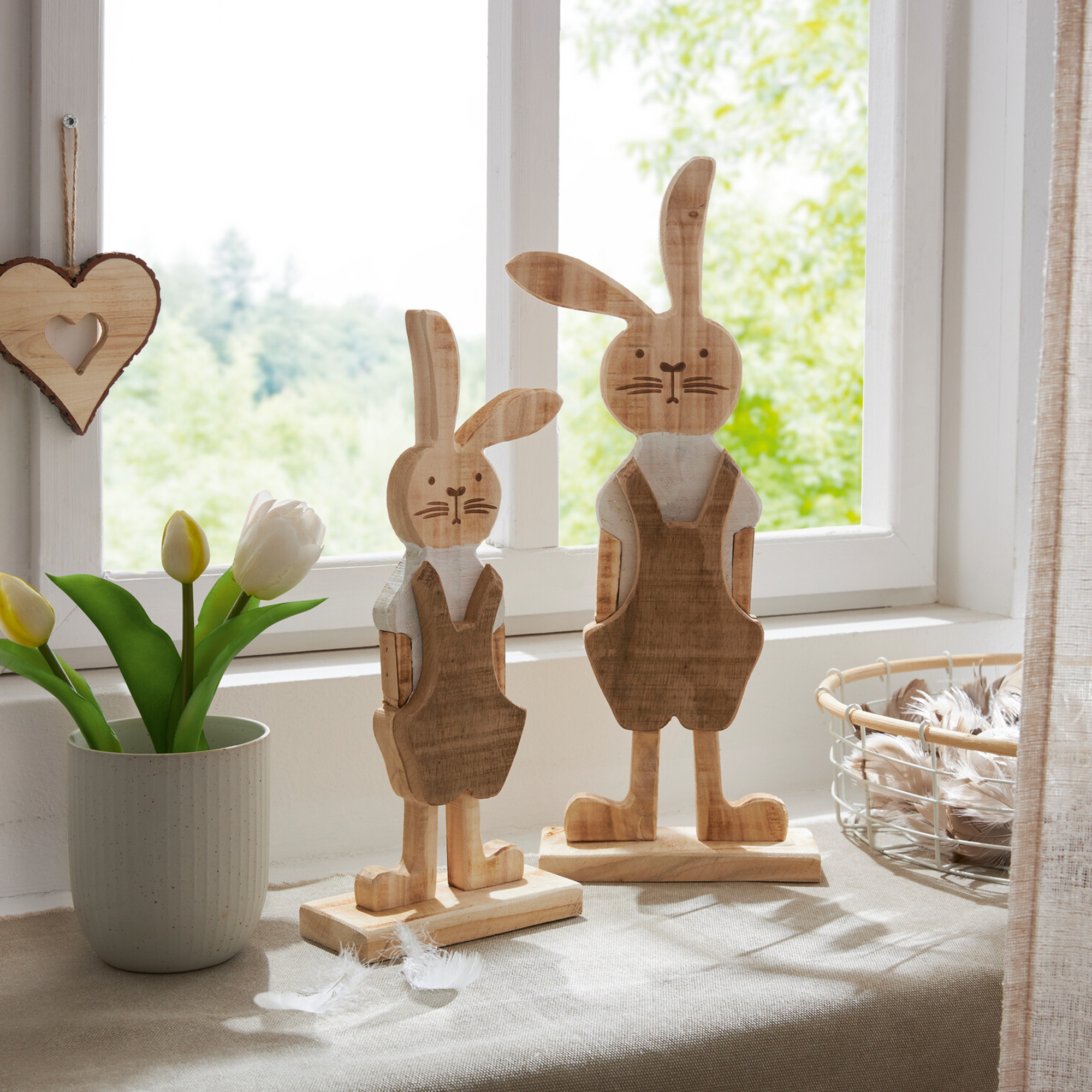 Acheter Lot de 2 lapins "bretelles"  dans la boutique en ligne de Frank Flechtwaren